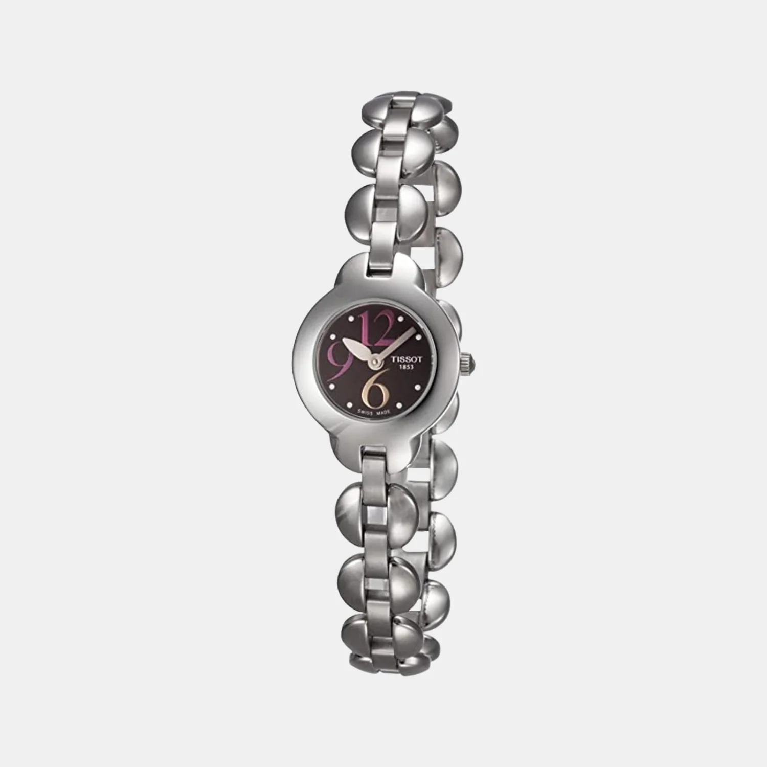 Women Black Analog Stainless Steel Watch T01118562