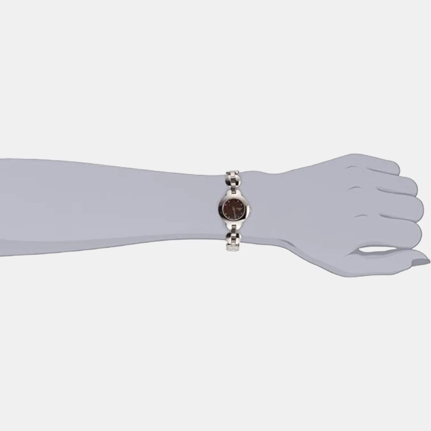 Women Black Analog Stainless Steel Watch T01118562 - Image 2