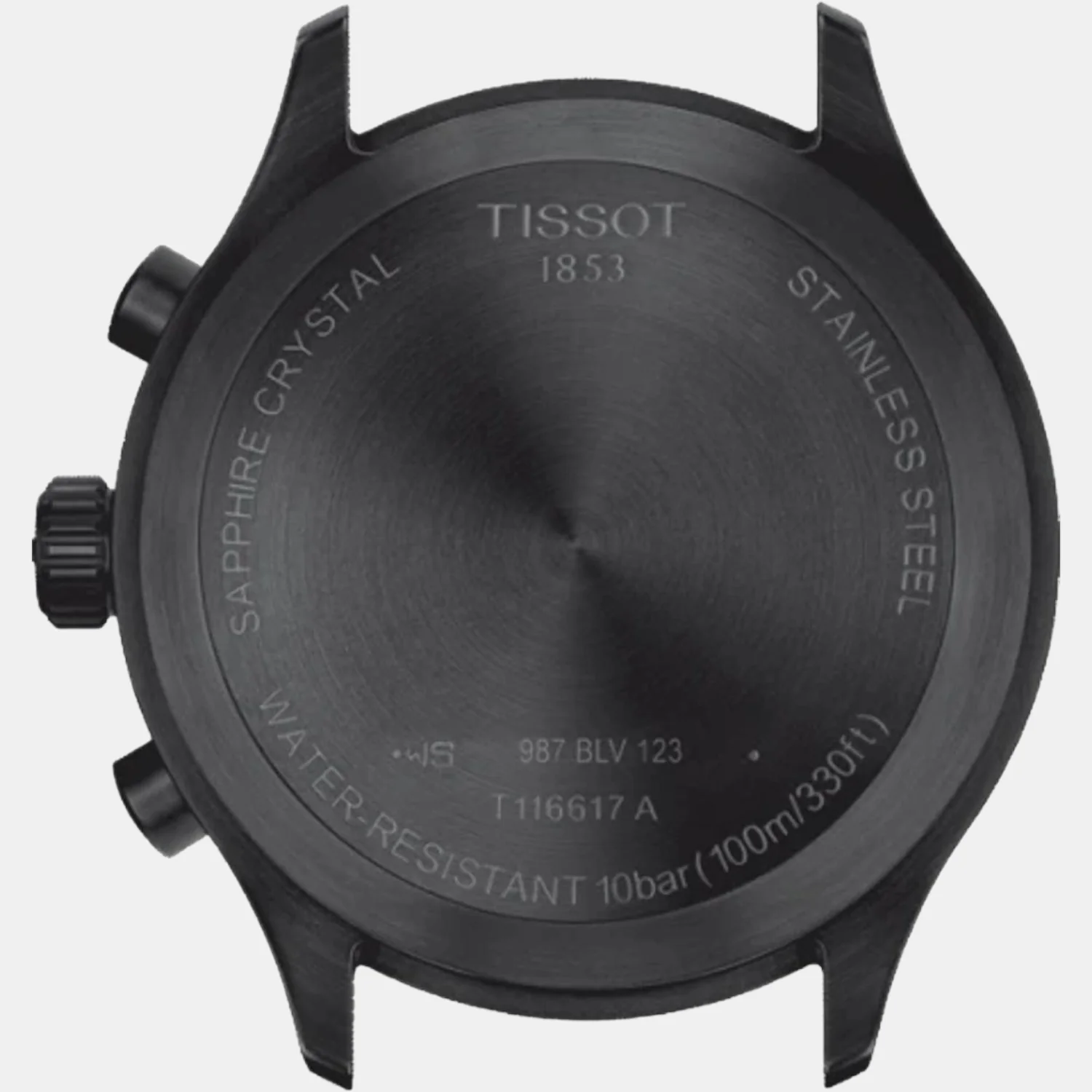 Tissot XL Men Quartz Black Dial Chronograph Leather Watch T1166173605200 - Image 3