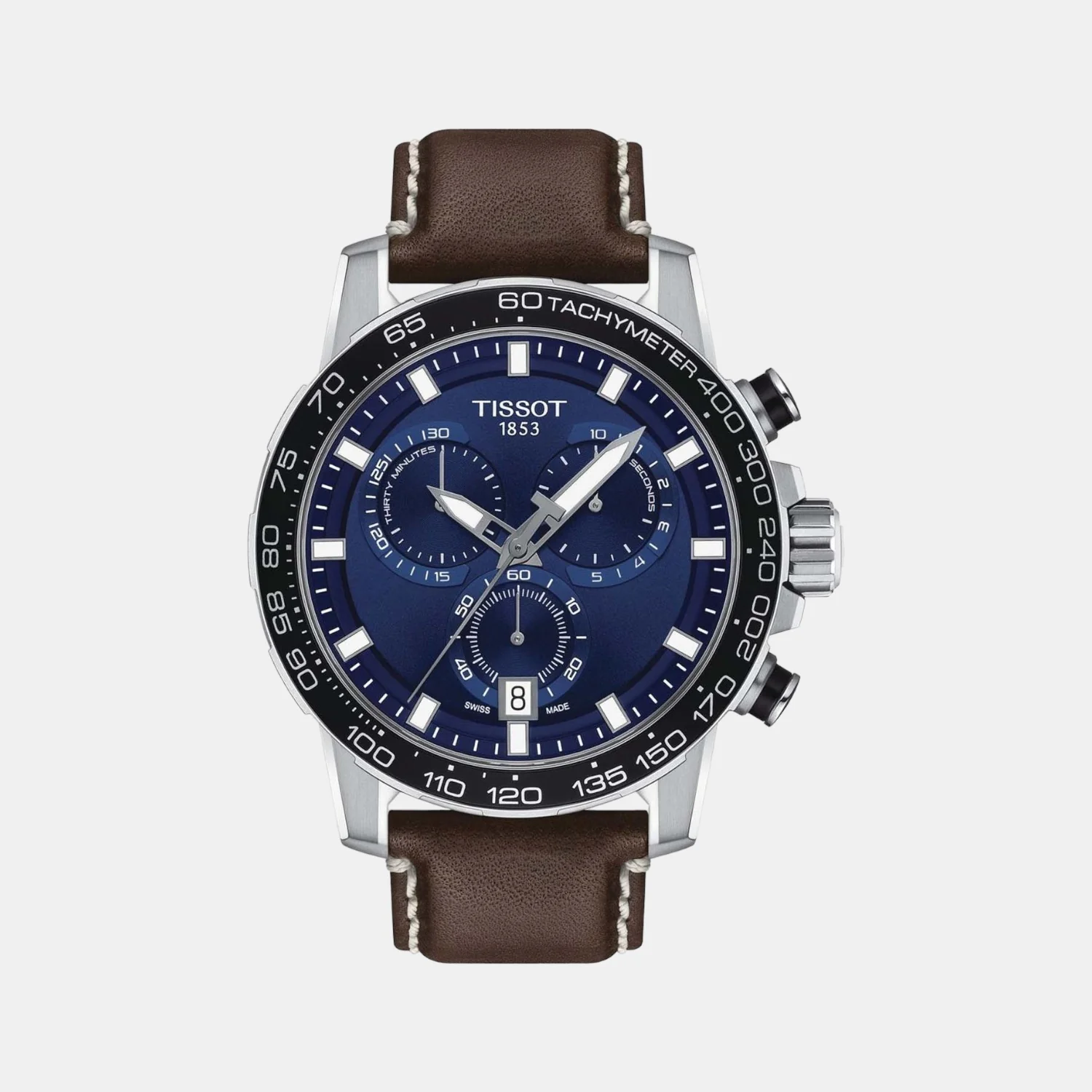 Supersport Chrono Men Chronograph Leather Watch T1256171604100
