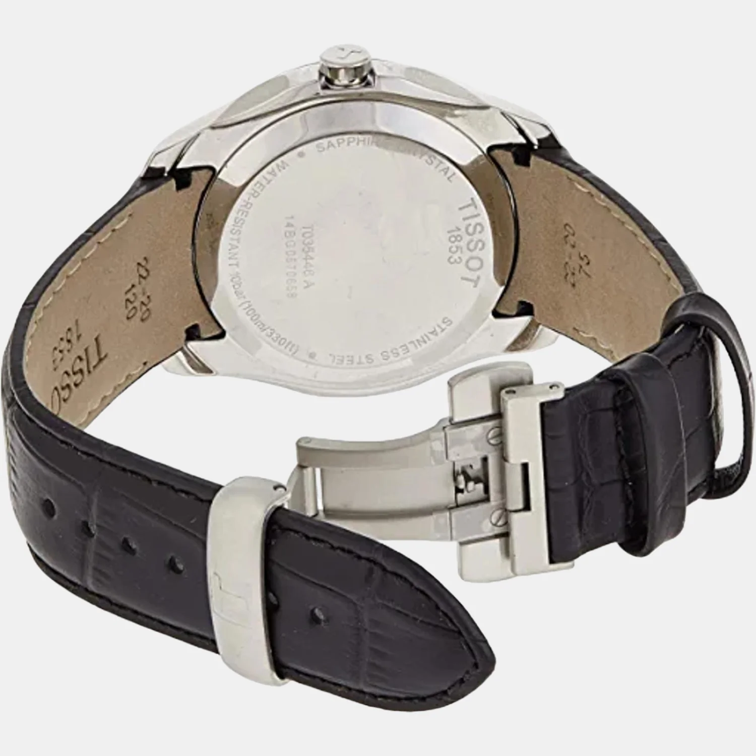 Couturier Men Quartz Black Dial Analog Leather Watch T0354461605101 - Image 3