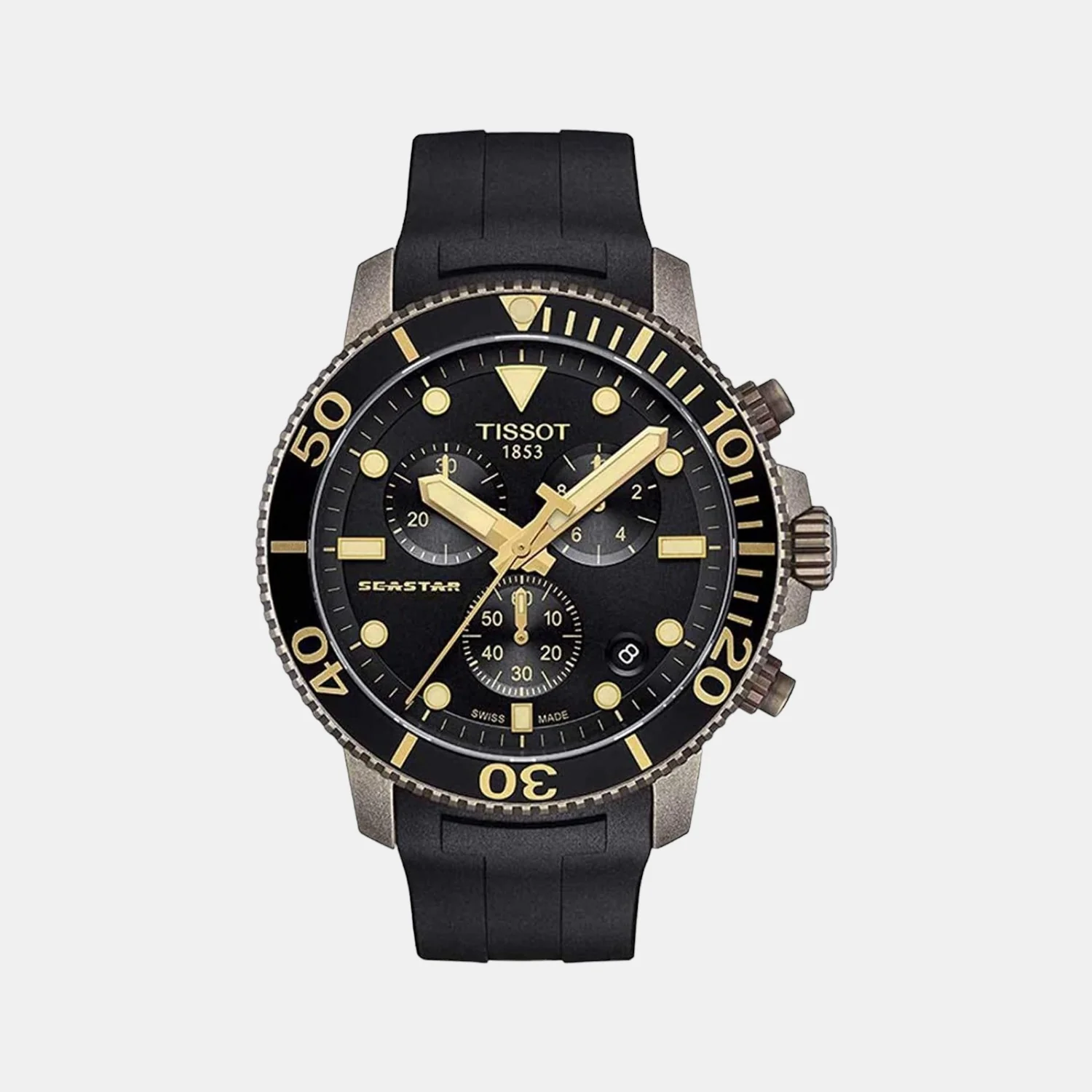 Seastar Men Chronograph Silicon Watch T1204173705101