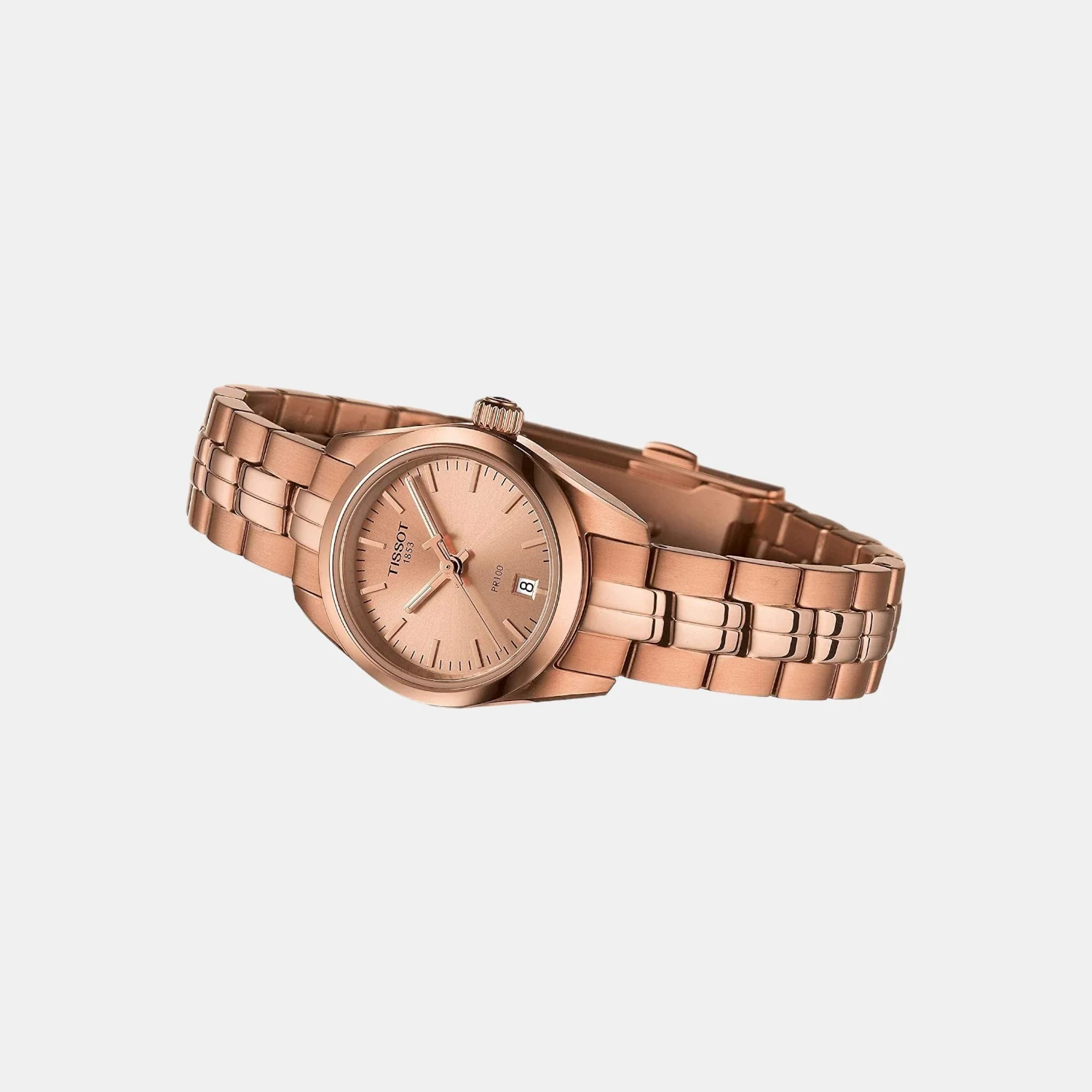 PR 100 Women Pink Analog Stainless Steel Watch T1010103345100 - Image 2