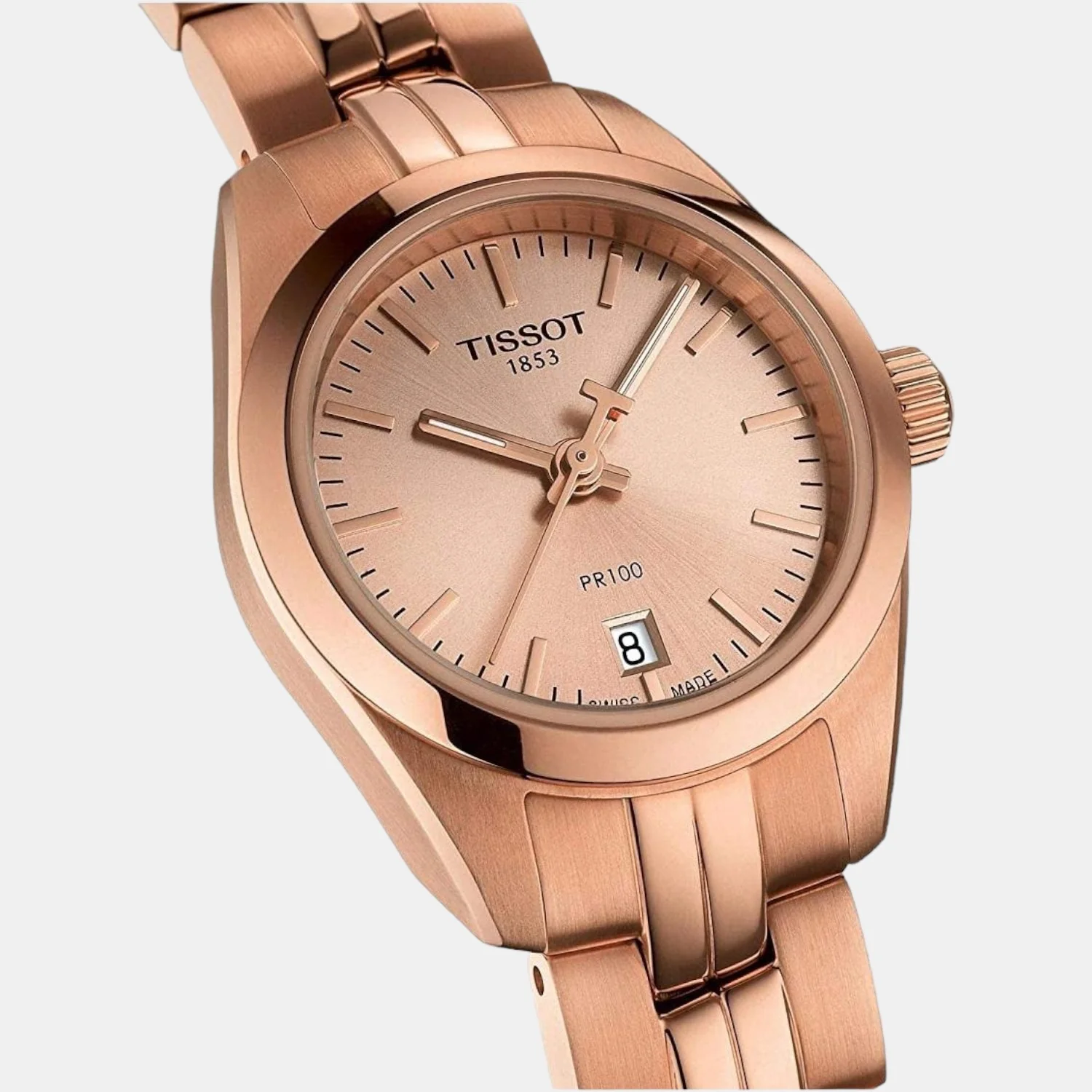 PR 100 Women Pink Analog Stainless Steel Watch T1010103345100 - Image 4