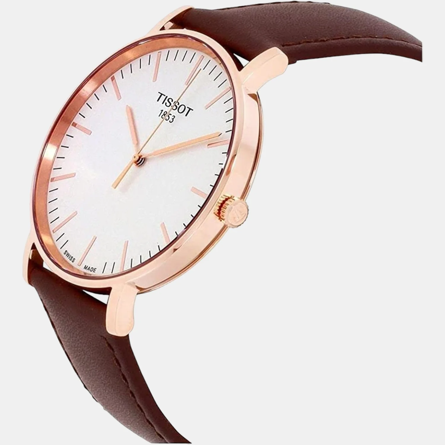 Everytime Men Quartz Silver Dial Analog Leather Watch T1096103603100 - Image 4