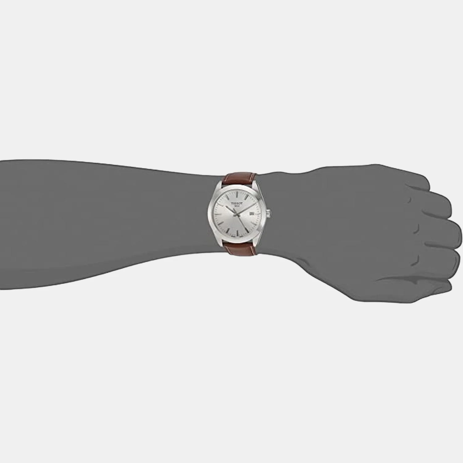 Gentleman Men Analog Leather Watch T1274101603100 - Image 2