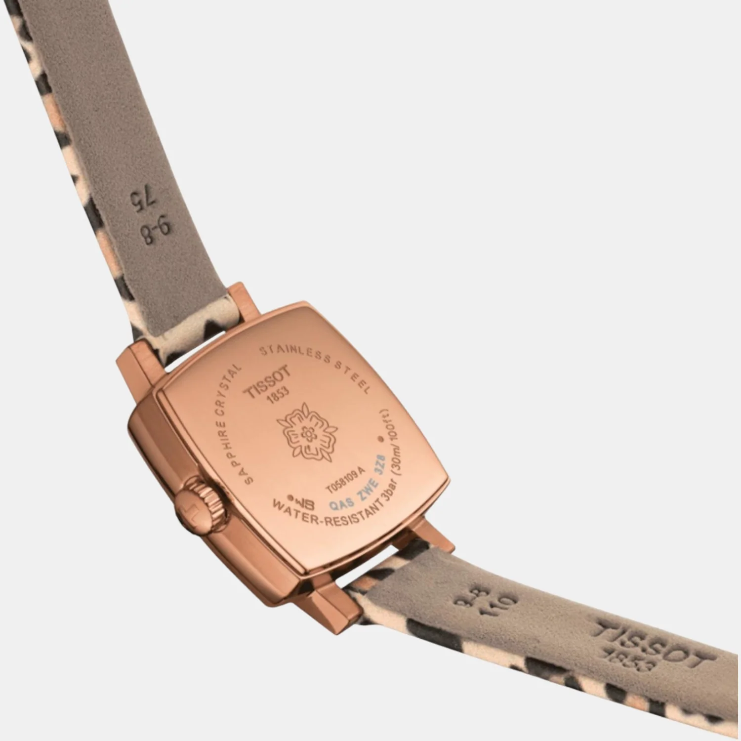 Women Silver Analog Leather Watch T0581093703600 - Image 4