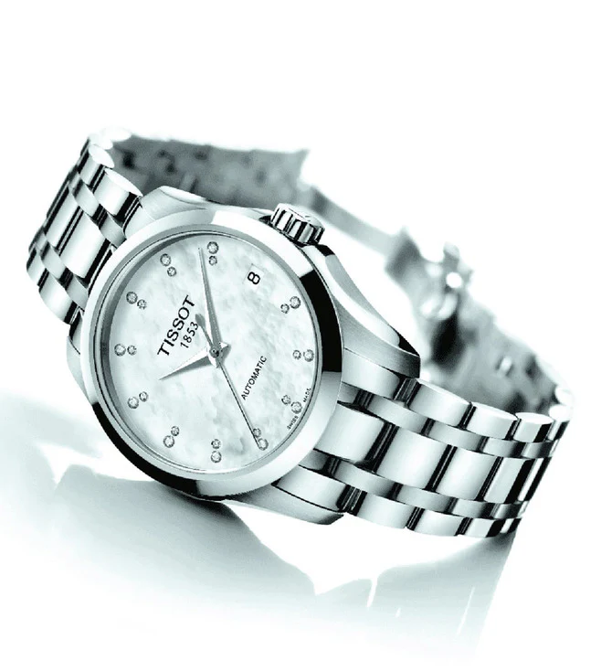 Couturier Men White Analog Stainless Steel Watch T0352071111600 - Image 3