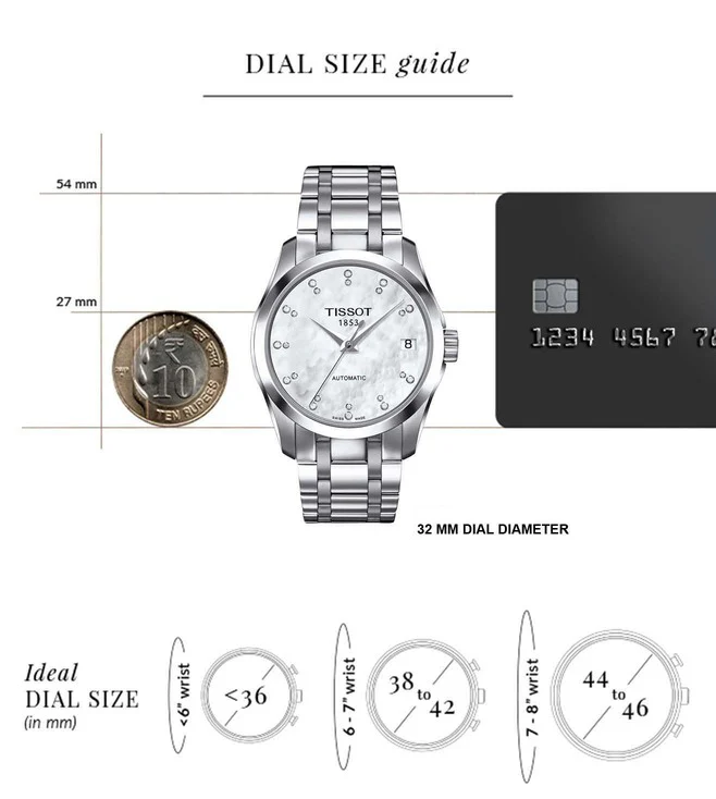 Couturier Men White Analog Stainless Steel Watch T0352071111600 - Image 5