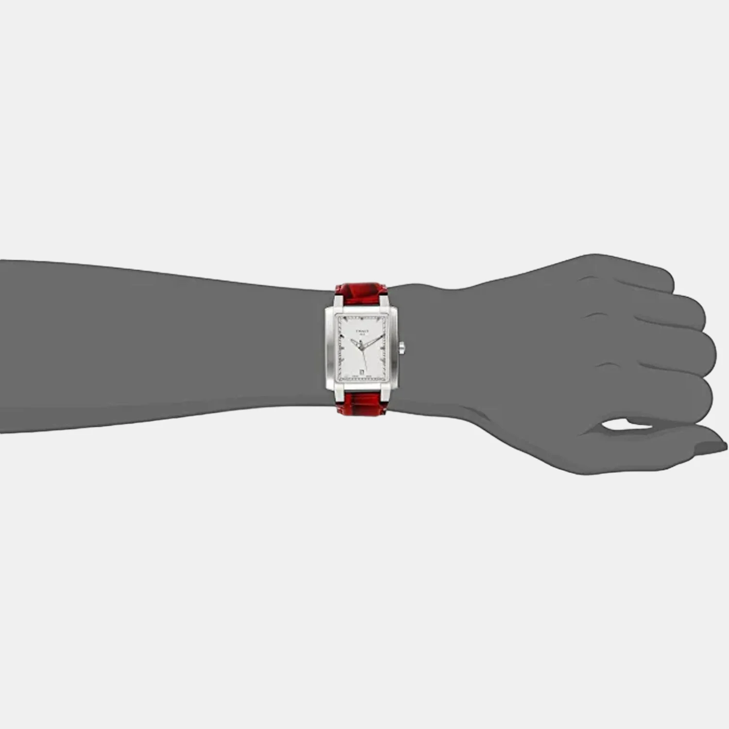 Women White Analog Leather Watch T0613101603101 - Image 2
