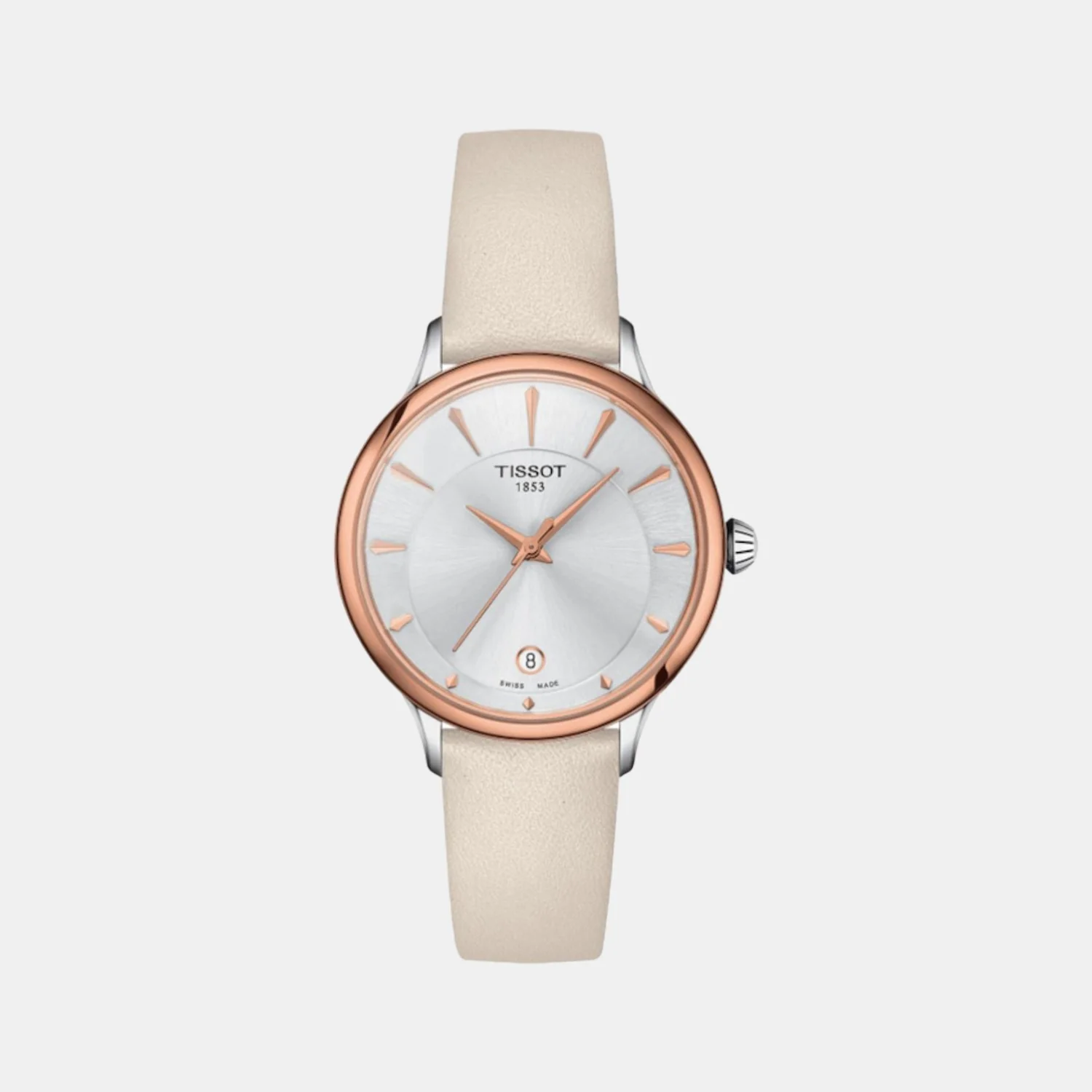 Odaci-T Women Quartz White Dial Analog Leather Watch T1332102603100