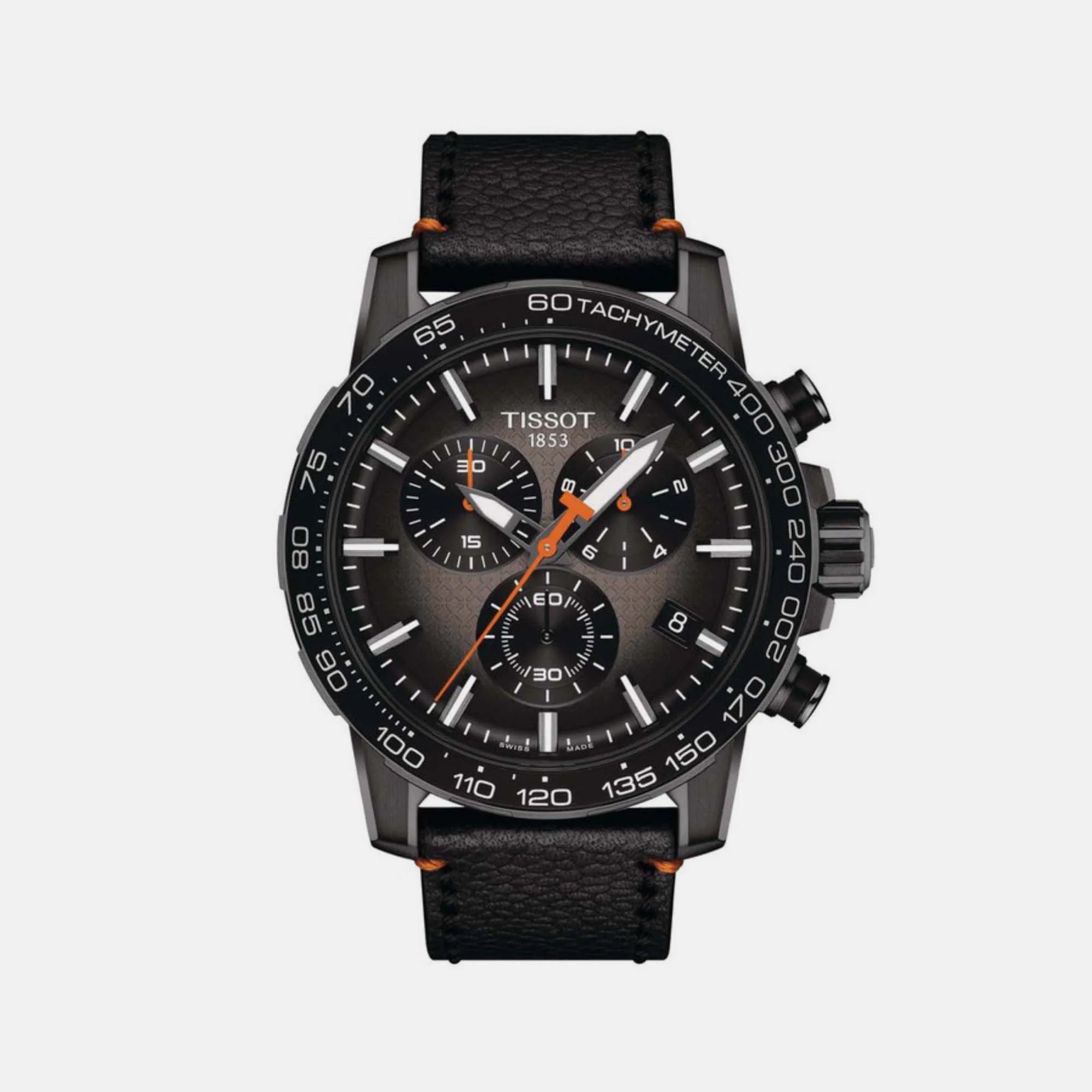 Supersport Chrono Basketball Edition Men Quartz Graded Grey-Black Dial Chronograph Leather Watch T1256173608100 - Image 2