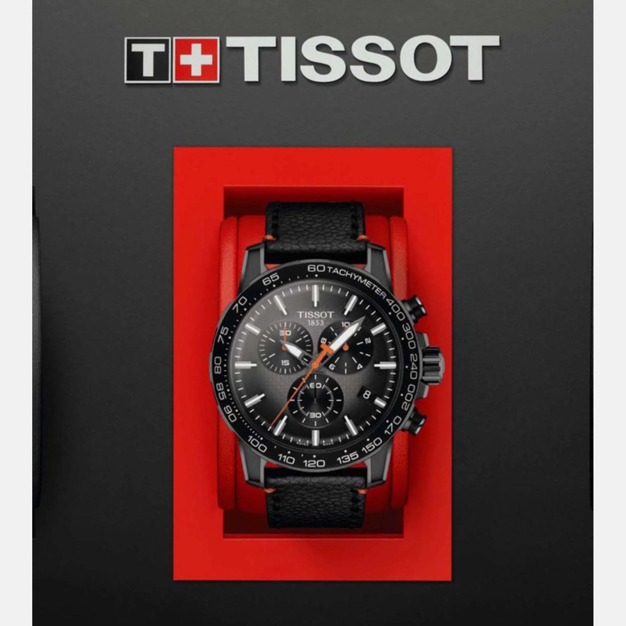 Supersport Chrono Basketball Edition Men Quartz Graded Grey-Black Dial Chronograph Leather Watch T1256173608100 - Image 7