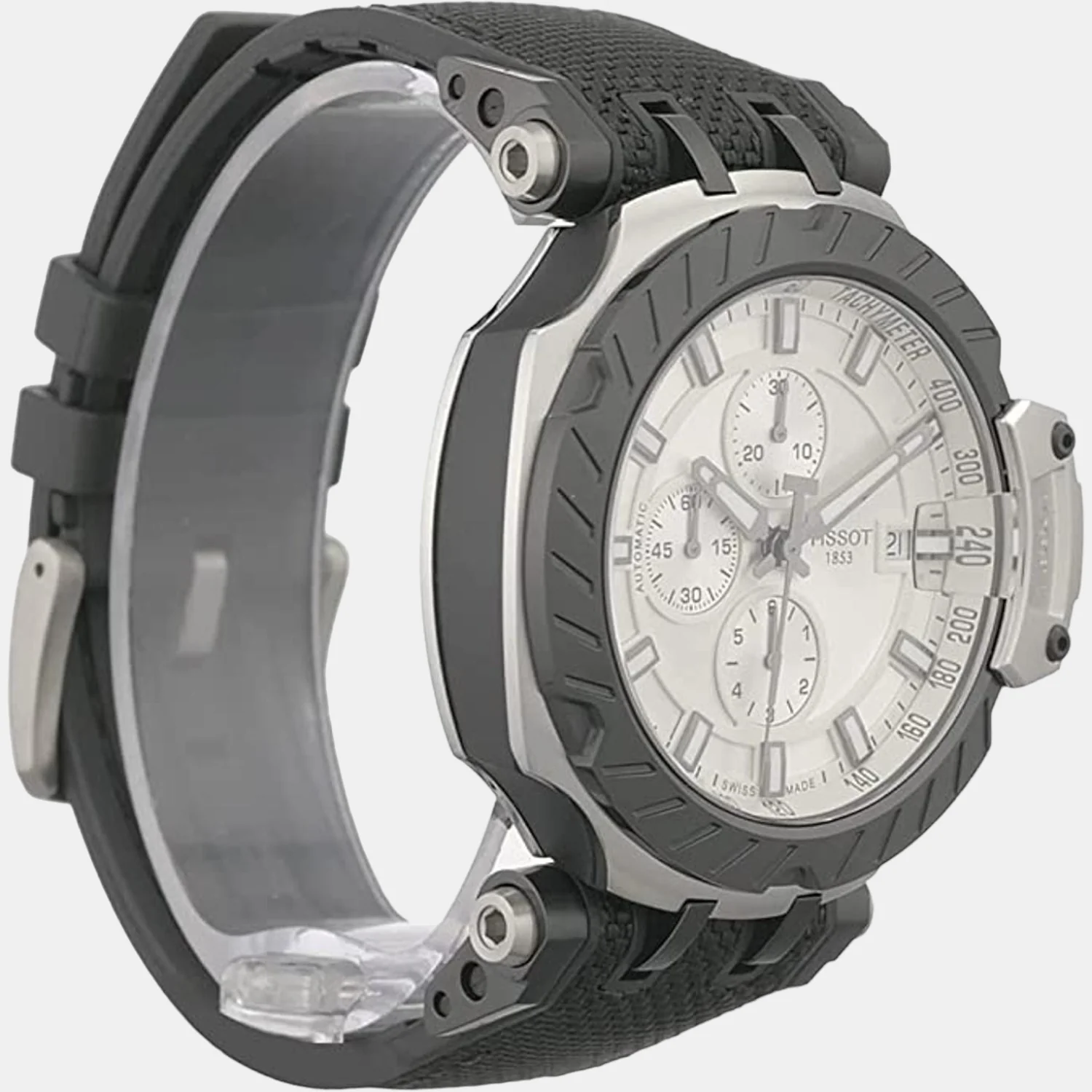 T-Race Men Automatic Silver Dial Chronograph Rubber Watch T1154272703100 - Image 3