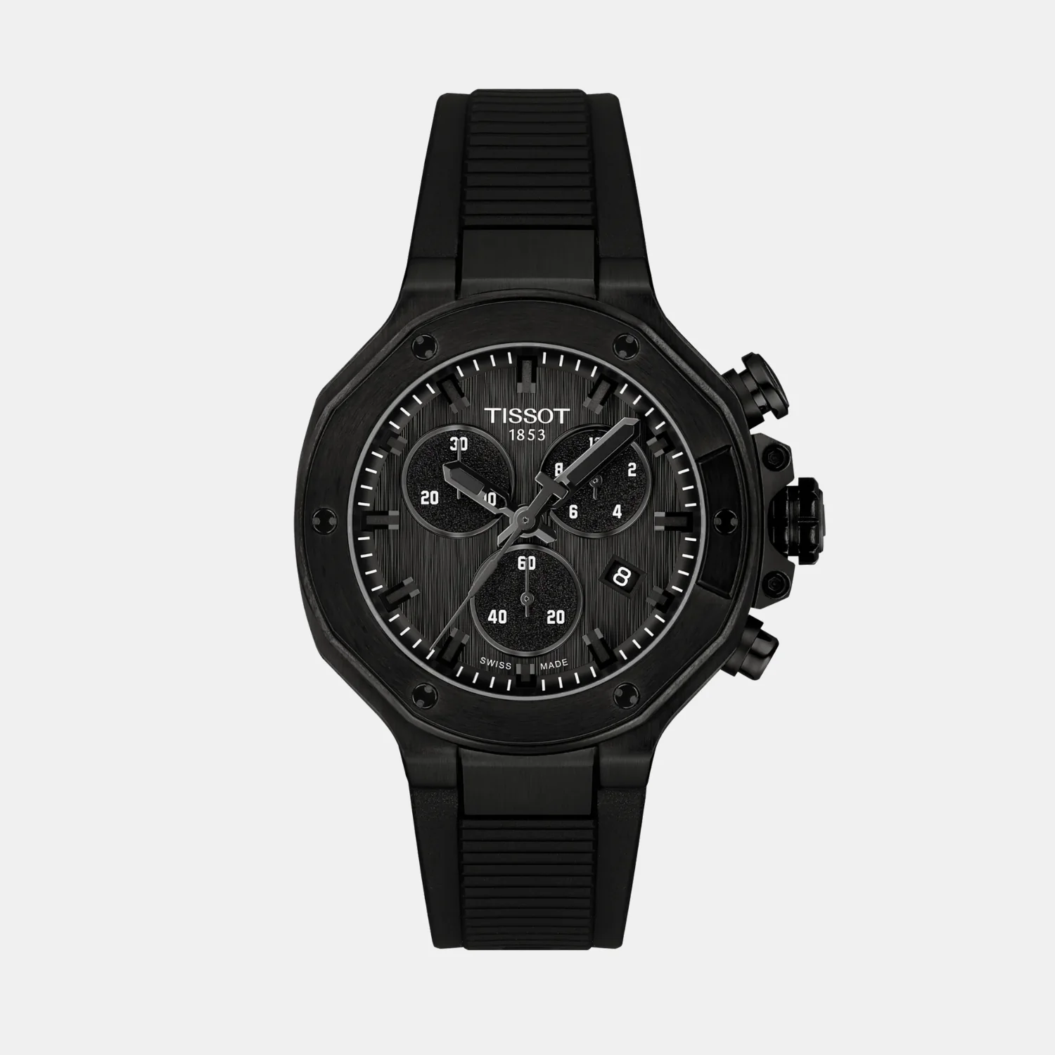 T-Race Men Chronograph Black Dial Quartz Silicone Watch T1418173705100 - Image 4