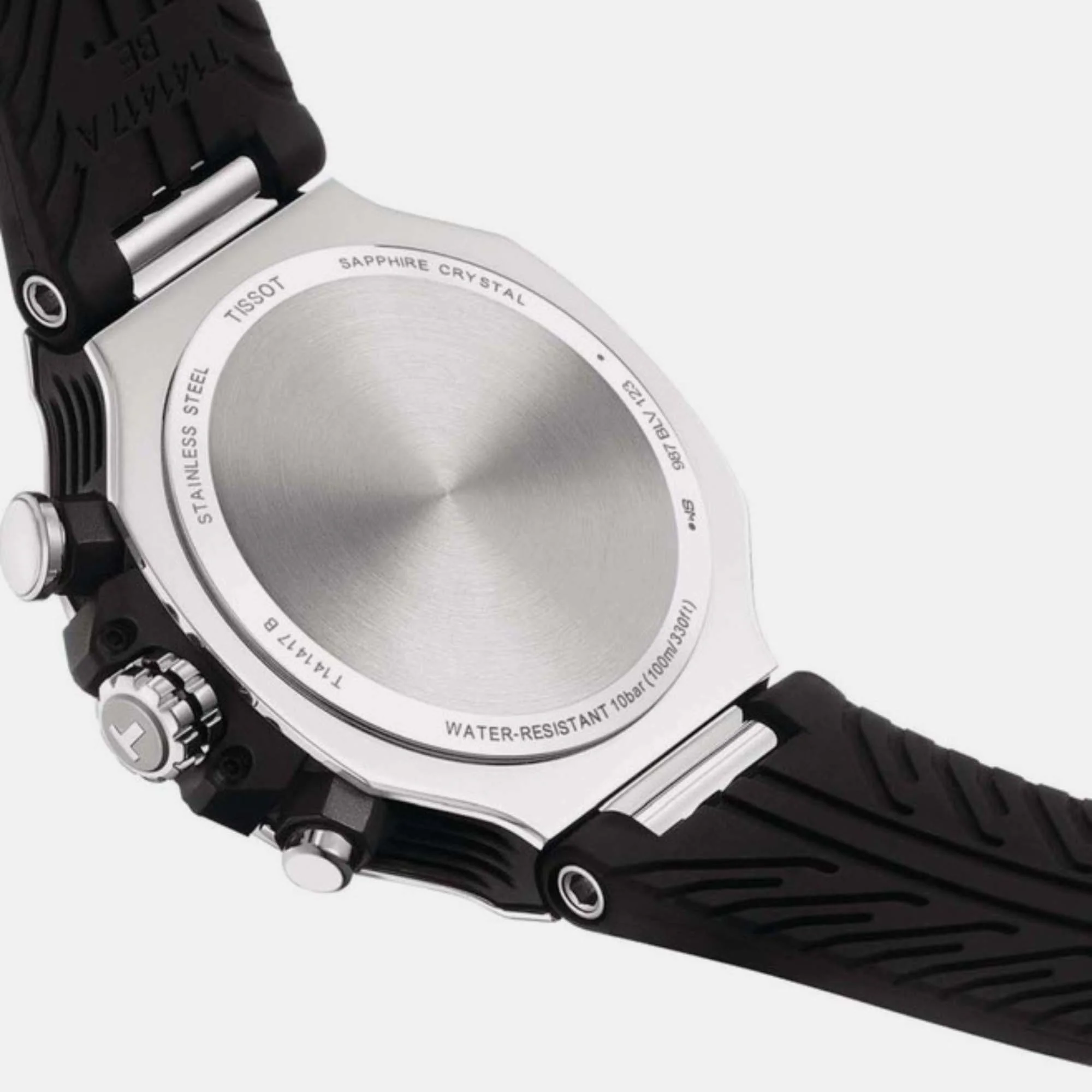 T-Race Men Quartz White Dial Chronograph Silicone Watch T1414171701100 - Image 6