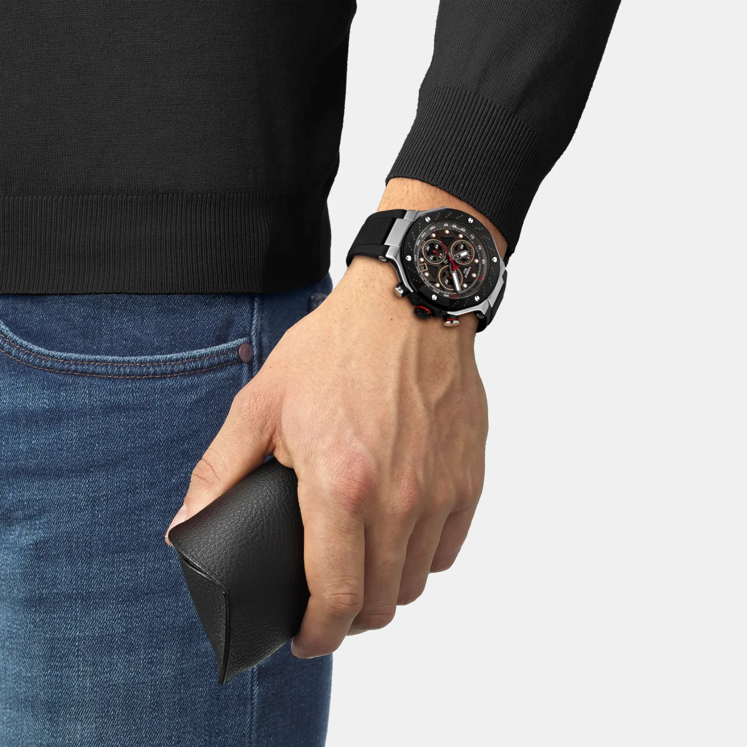 T-Race MotoGP Men Quartz Dark Grey Dial Chronograph Silicone Watch T1414172708100 - Image 7