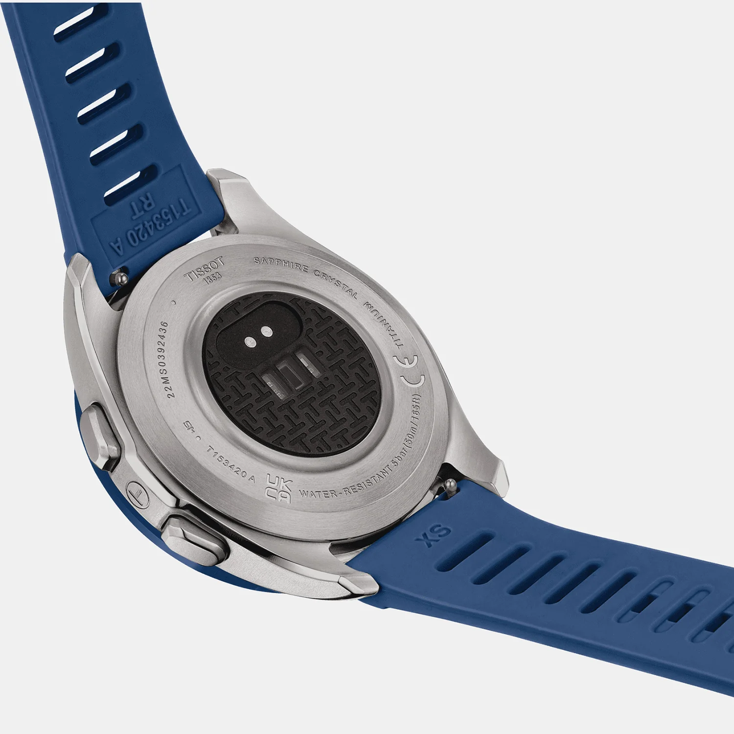 T-Touch Connect Sport Men Quartz Solar Blue Dial Analog Silicone Watch T1534204705101 - Image 4