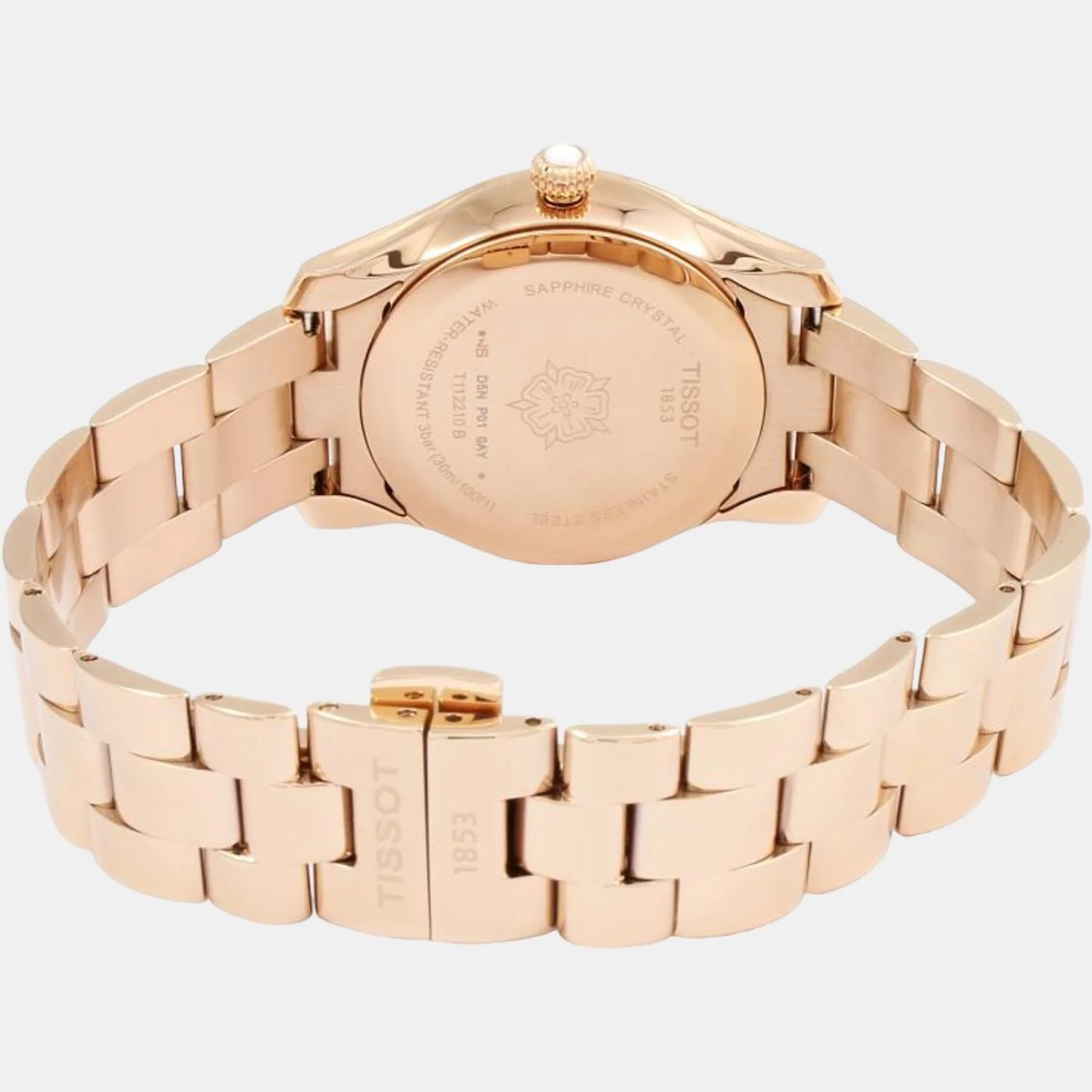 T-Wave Women Quartz White Mother Of Pearl Dial Analog Stainless Steel Watch T1122103311100 - Image 4