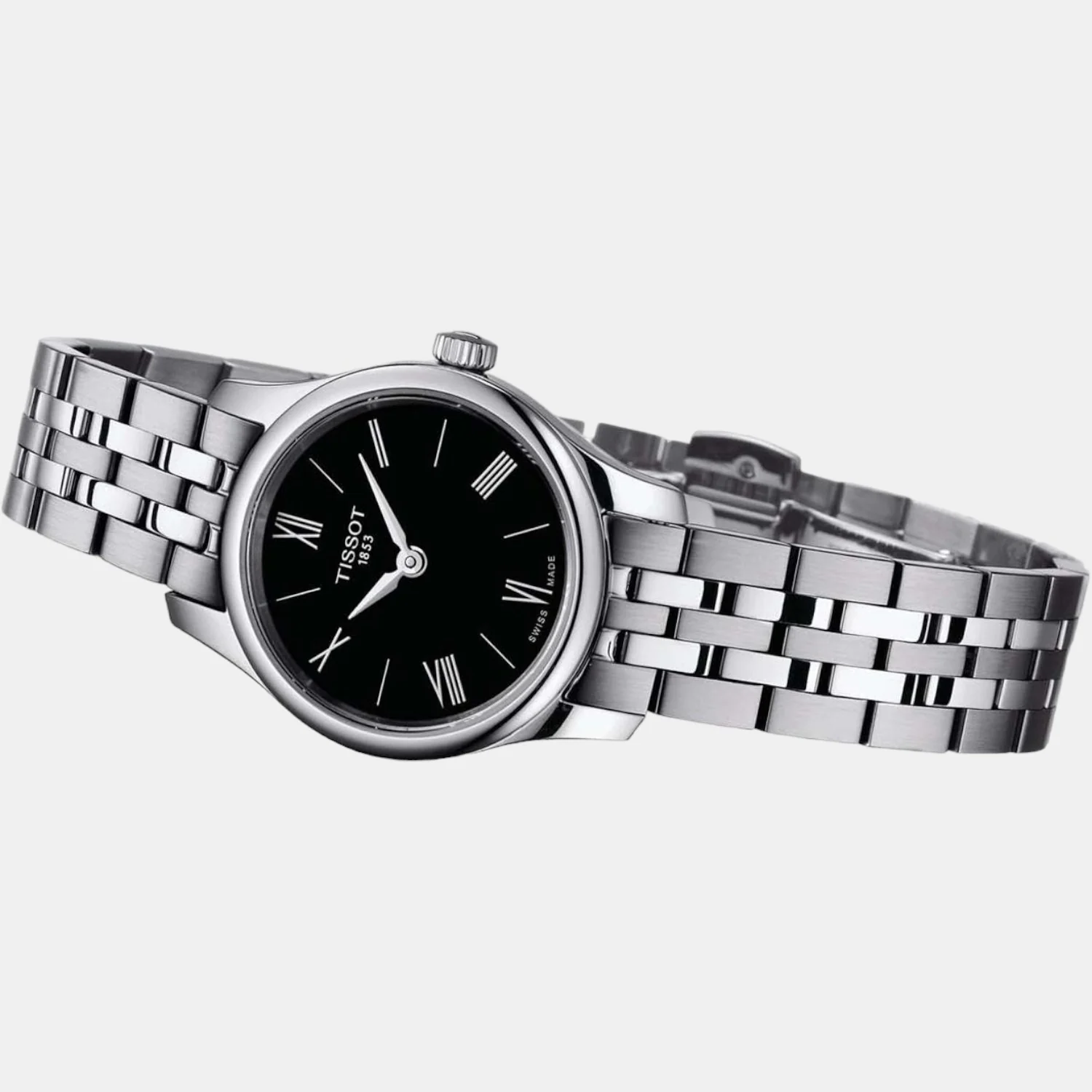 Tradition Men Quartz Black Dial Analog Stainless Steel Watch T0630091105800 - Image 2