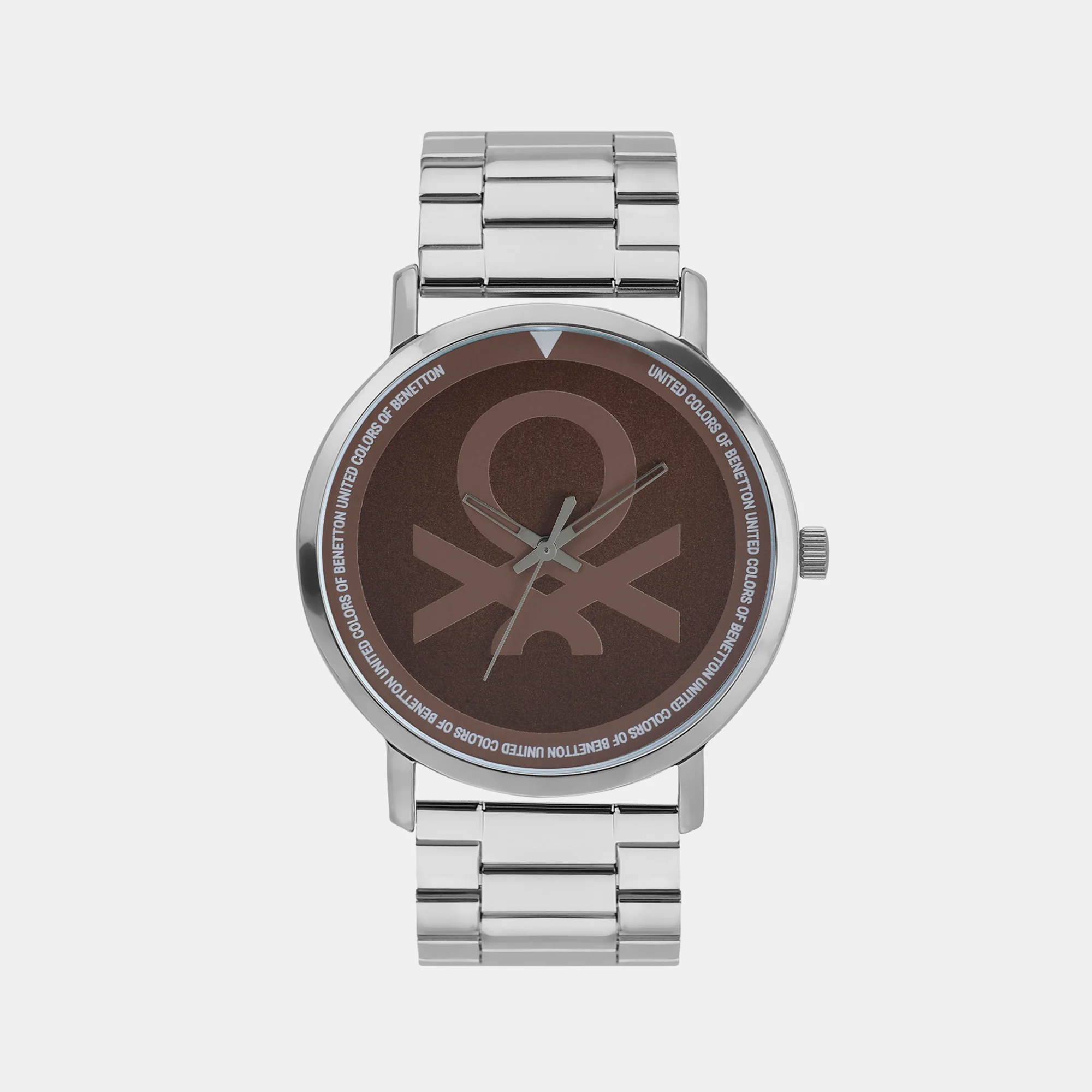 Iconic Men Quartz Brown Dial Analog Stainless Steel Watch UWUCG1303