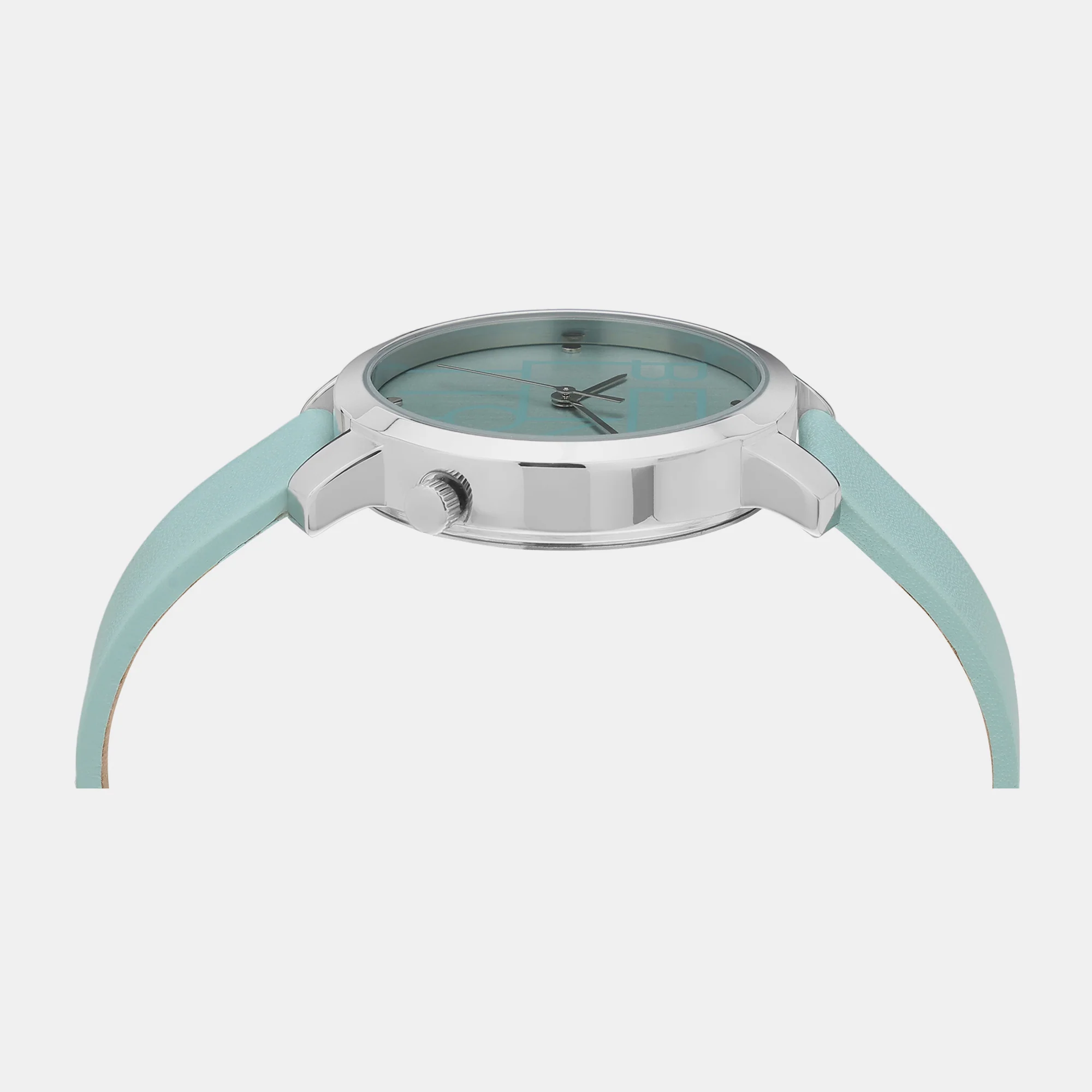Iconic Women Quartz Blue Dial Analog Leather Watch UWUCL0704 - Image 5