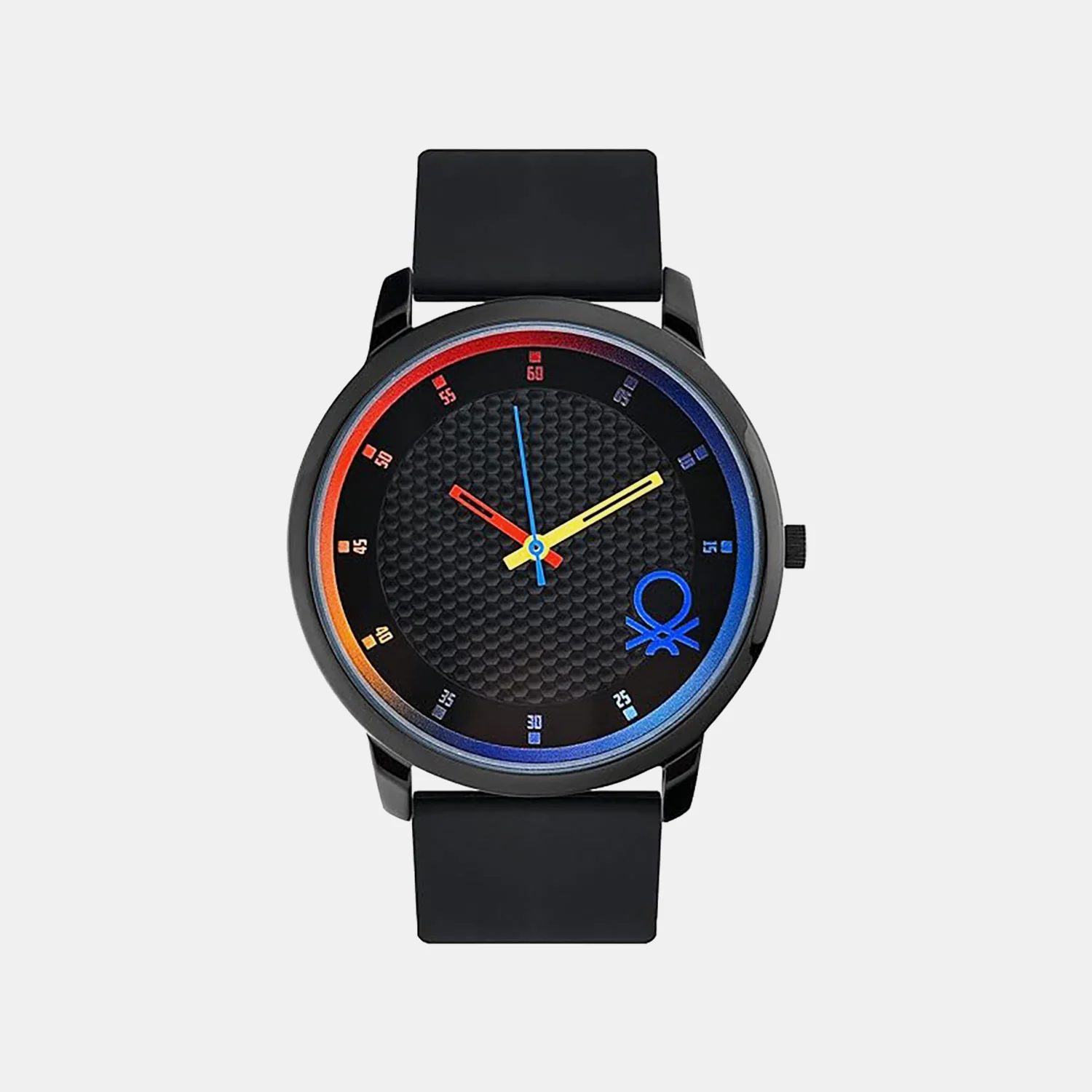 Signature Men Quartz Black Dial Analog Silicone Watch UWUCG0401
