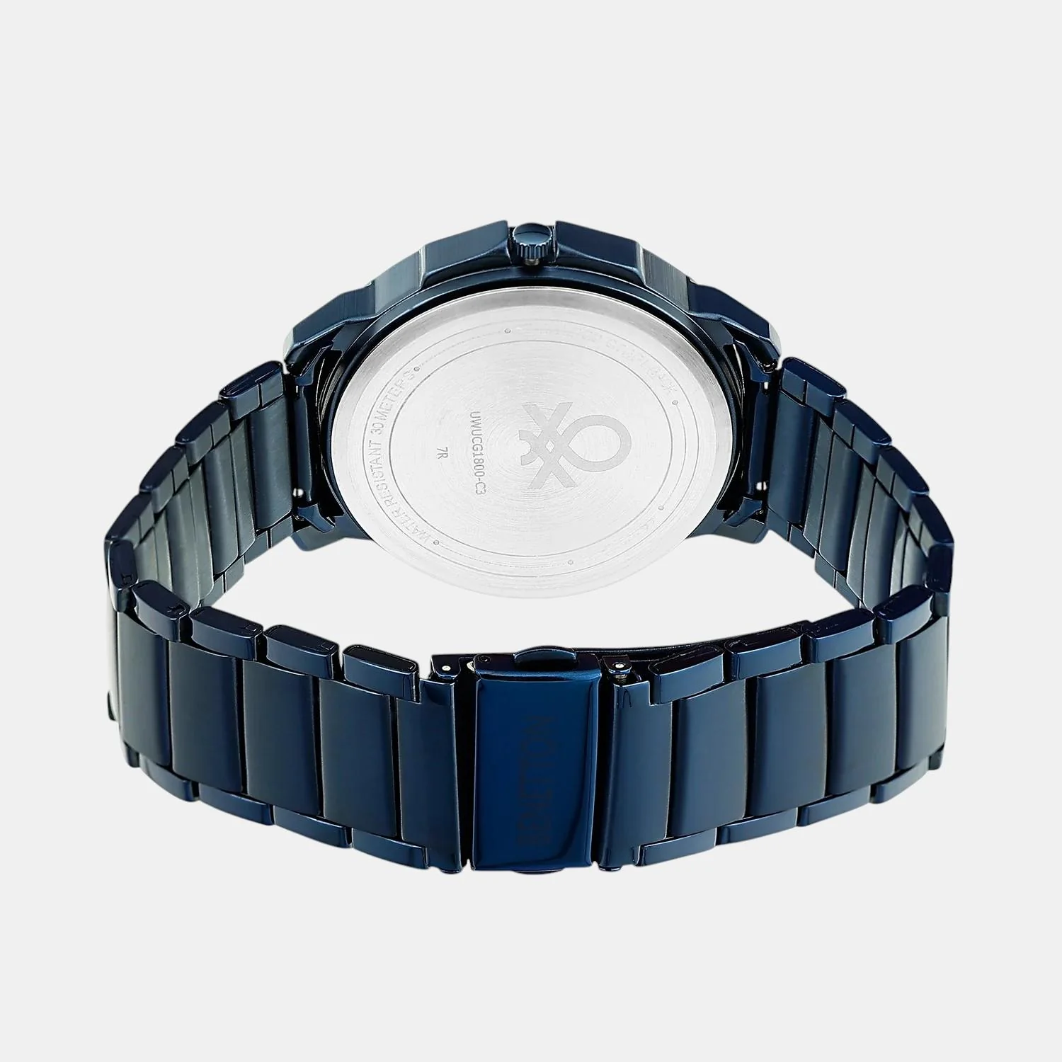 Signature Men Quartz Blue Dial Multi-Function Stainless Steel Watch UWUCG1800 - Image 4