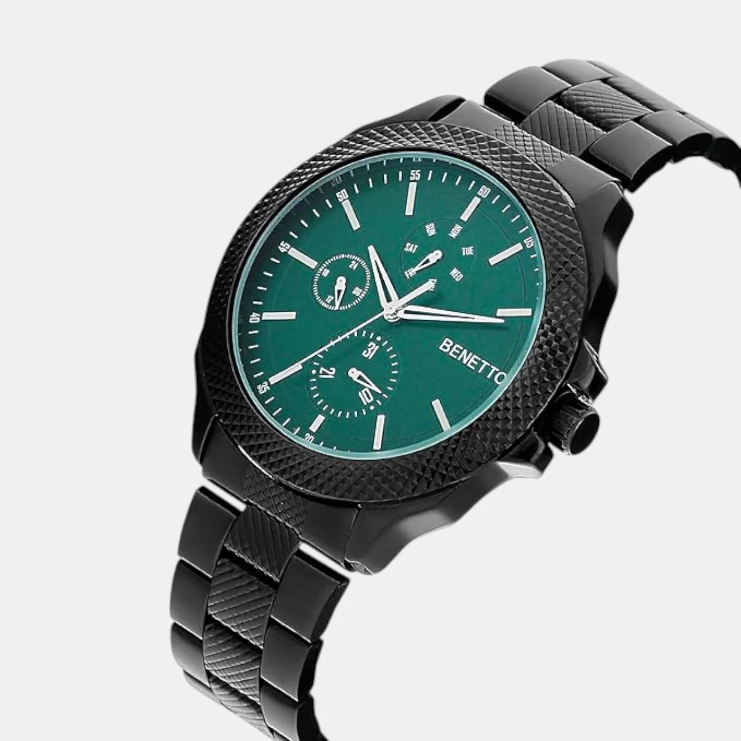 Signature Men Quartz Green Dial Multi-Function Stainless Steel Watch UWUCG1702 - Image 2