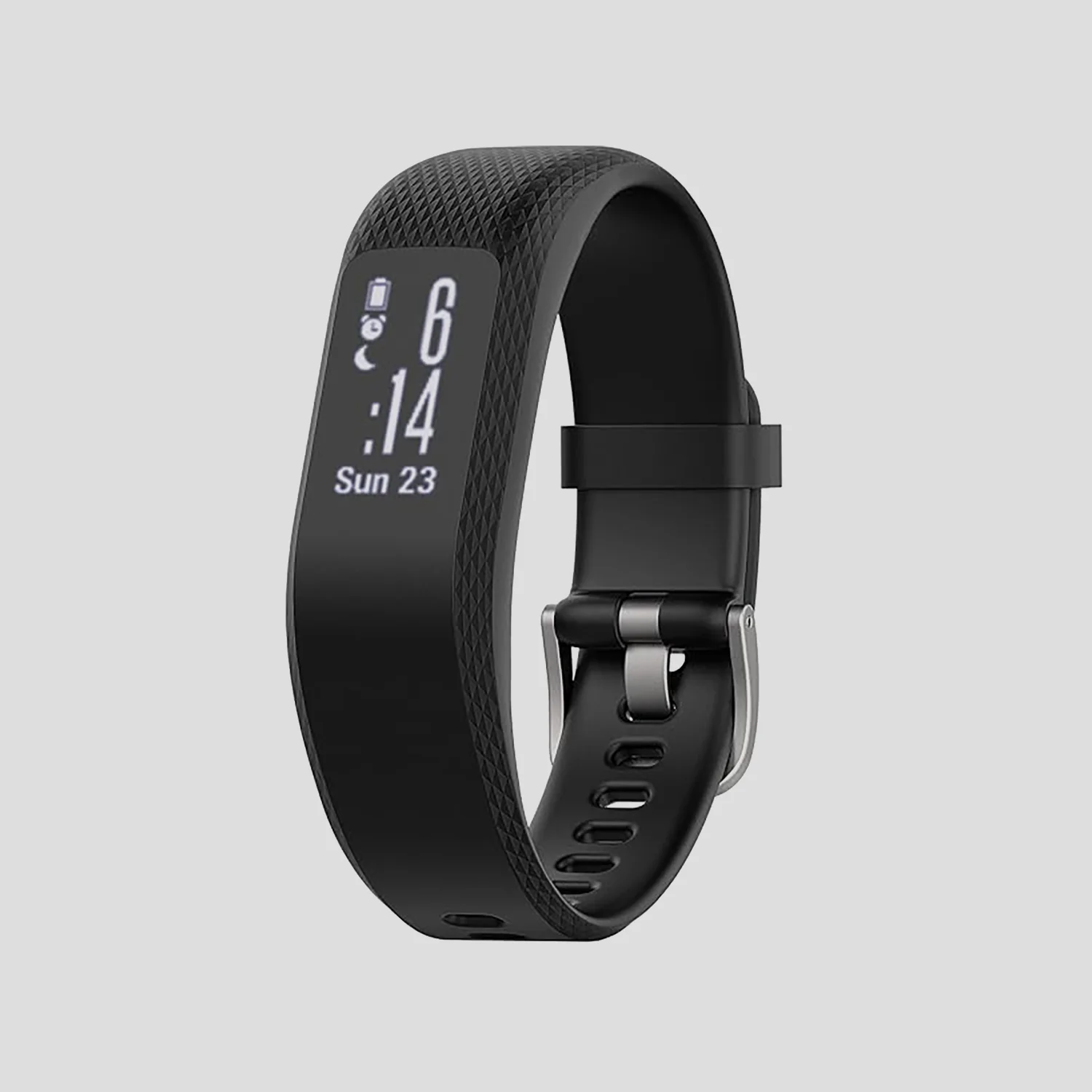 Unisex Processor Black Dial Amoled Silicone Watch Vívosmart 3 010-01755-03 - Image 2