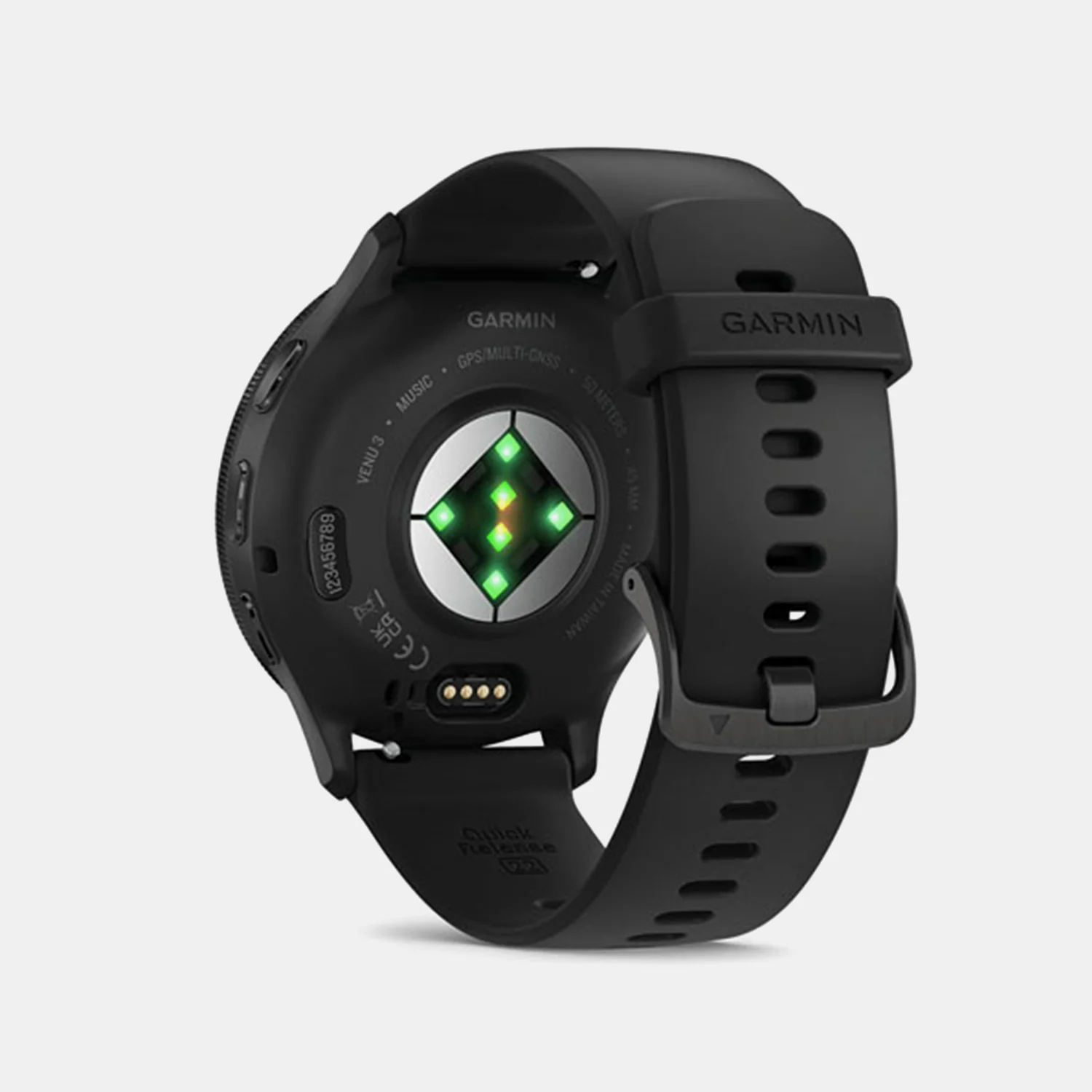 Venu 3 Unisex Black Dial Digital Silicone Watch 010-02784-51 - Image 5