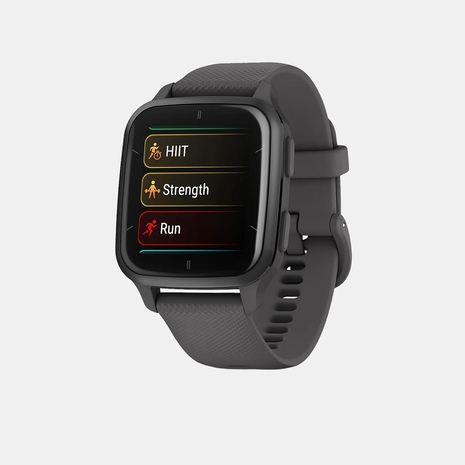 Venu SQ 2 Unisex Black Dial Digital Silicone Watch 010-02701-80 - Image 2
