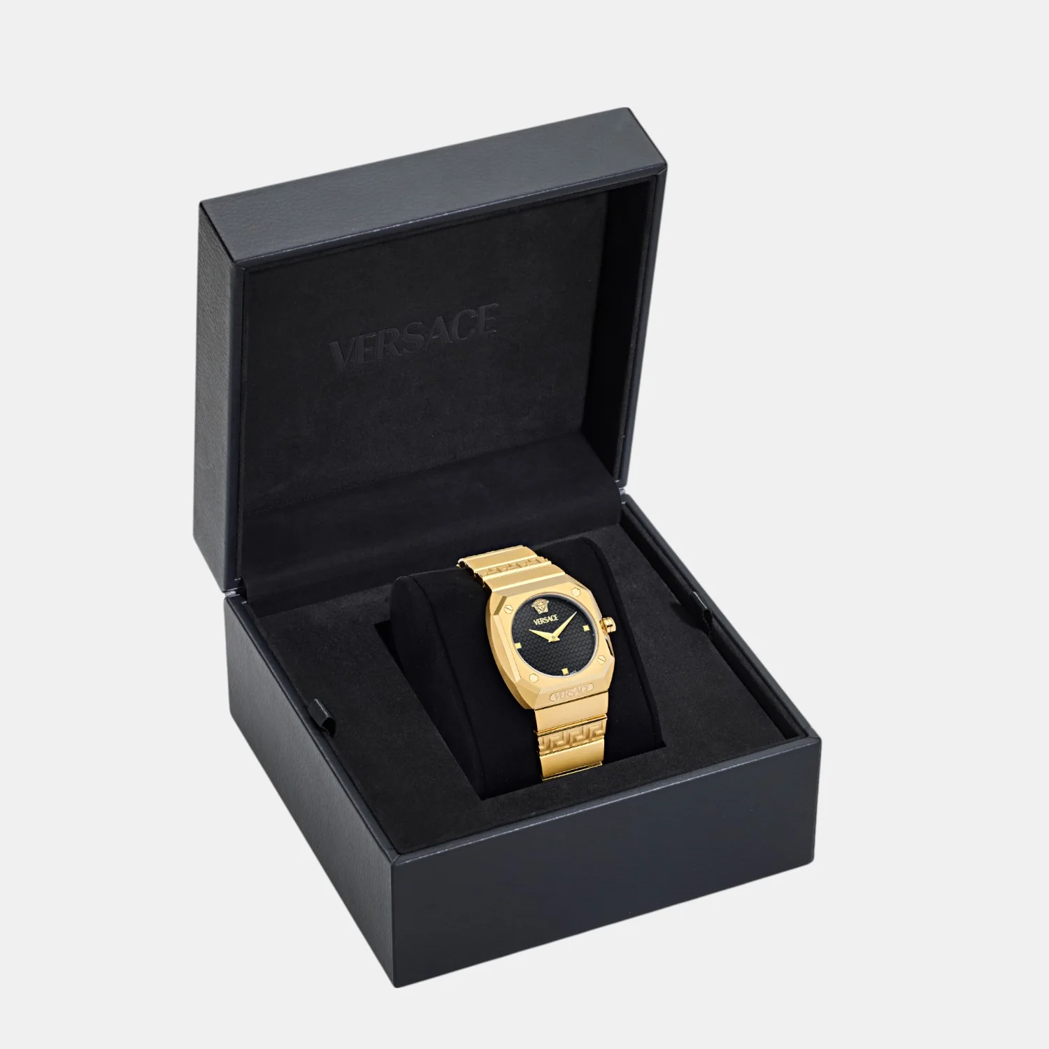 Antares Women Quartz Black Octogonal Dial Analog Stainless Steel Watch VE9E00524 - Image 3
