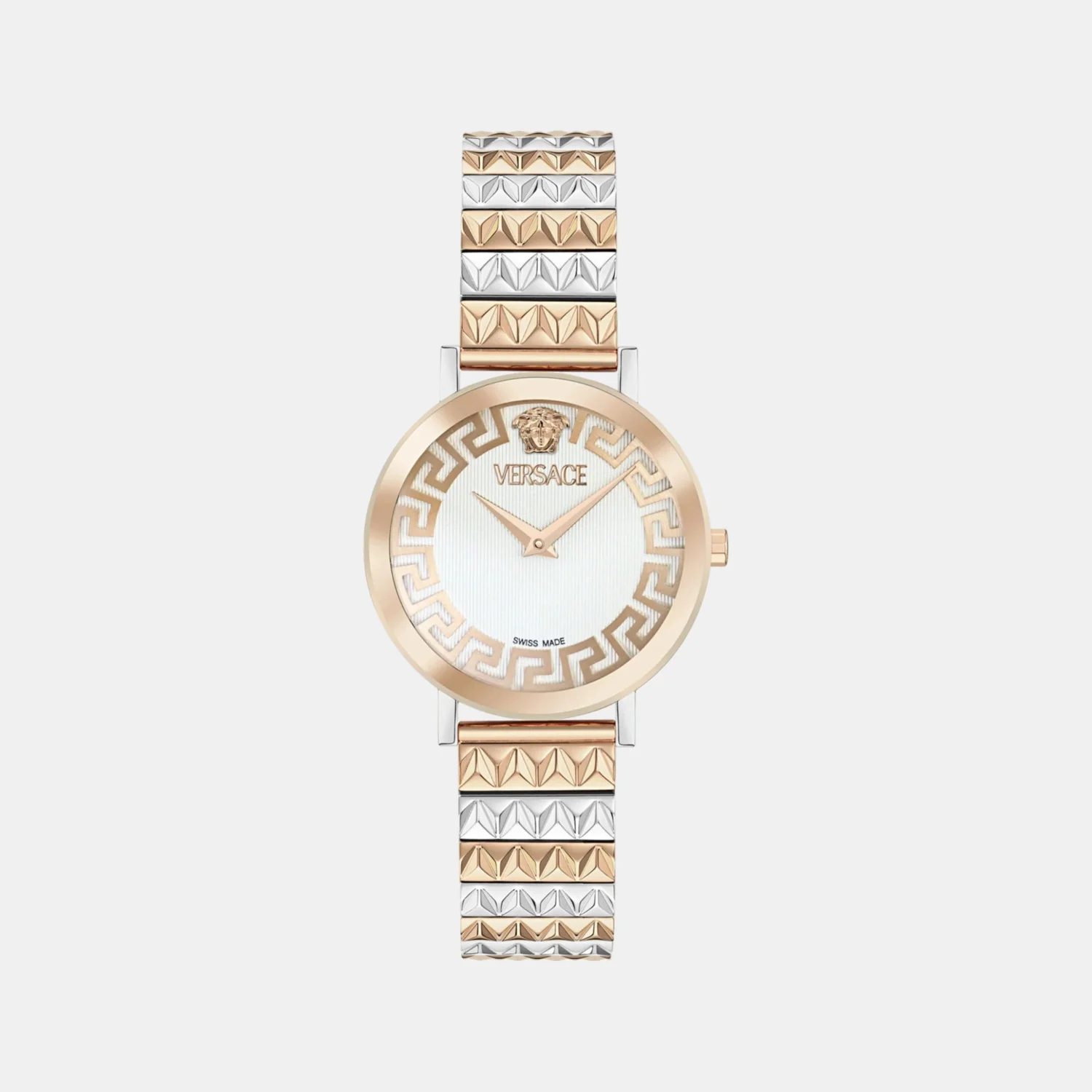 Women Quartz White Dial Analog Stainless Steel Watch VE9A00324