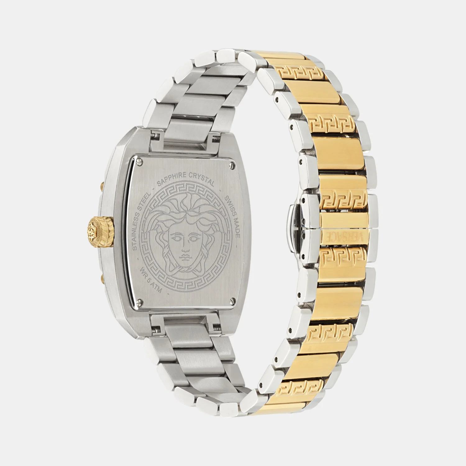 Dominus Women Quartz White Tonneau Dial Analog Stainless Steel Watch VE8K00424 - Image 4