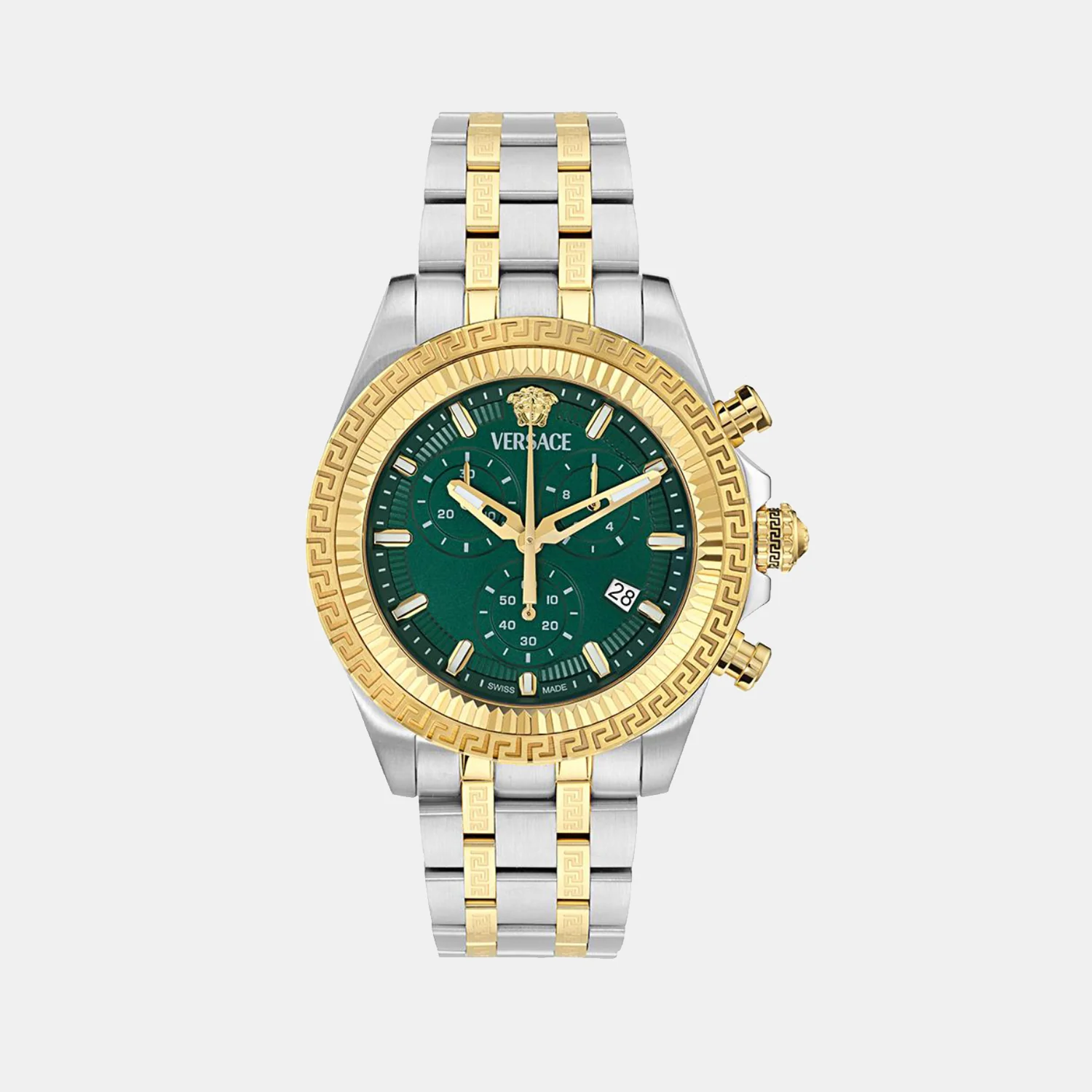 Fornax Men Quartz Green Dial Chronograph Recycled Steel Watch VE0W00425 - Image 2