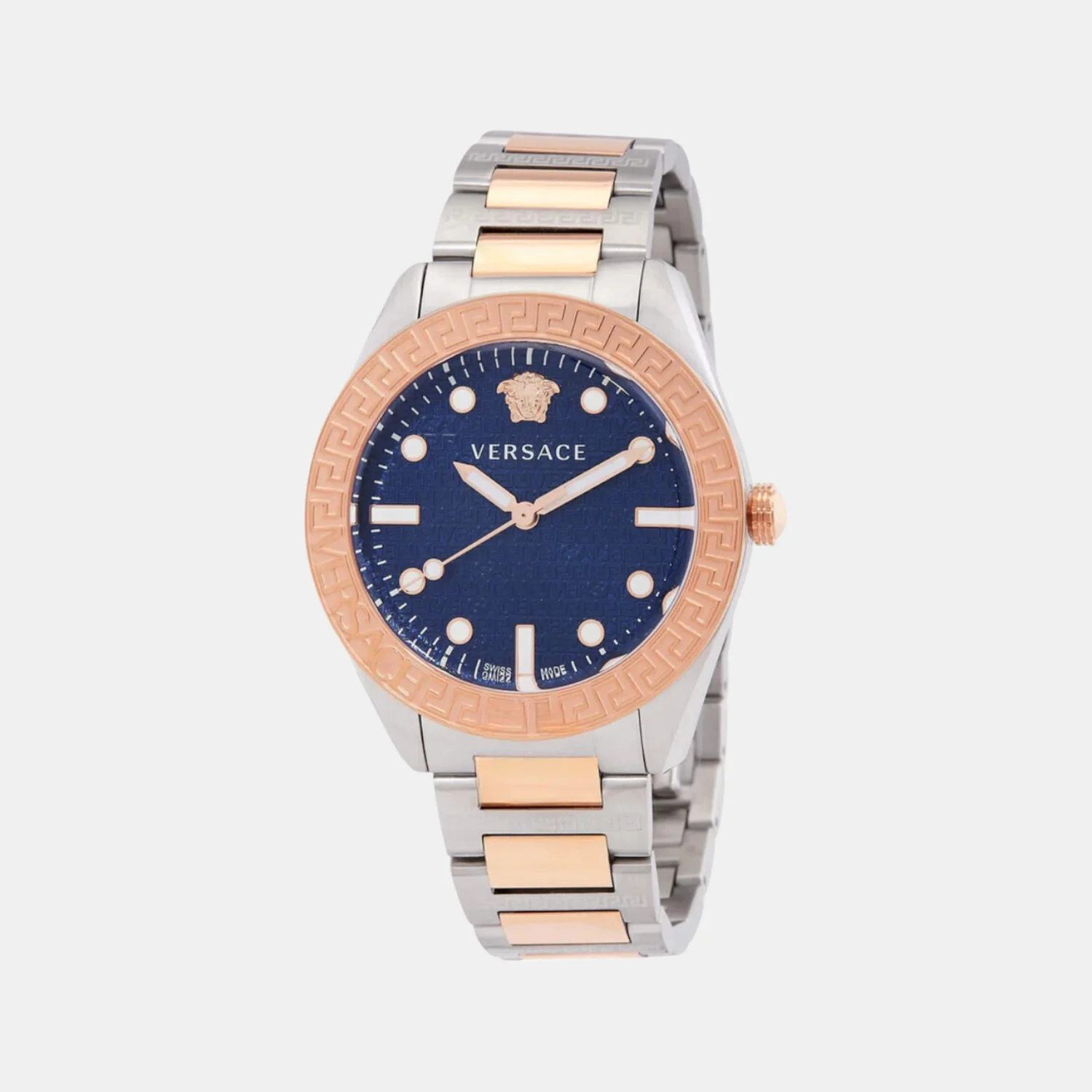 Greca Dome Men Quartz Blue Dial Analog Stainless Steel Watch VE2T00724 - Image 5