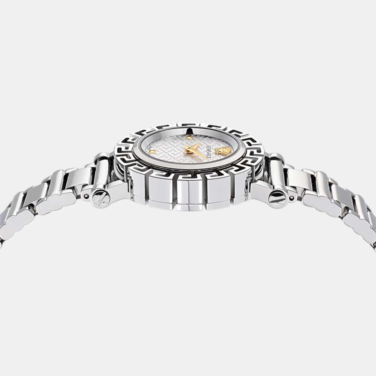 Greca Glam Women Quartz Silver Dial Analog Stainless Steel Watch VE2Q00322 - Image 2