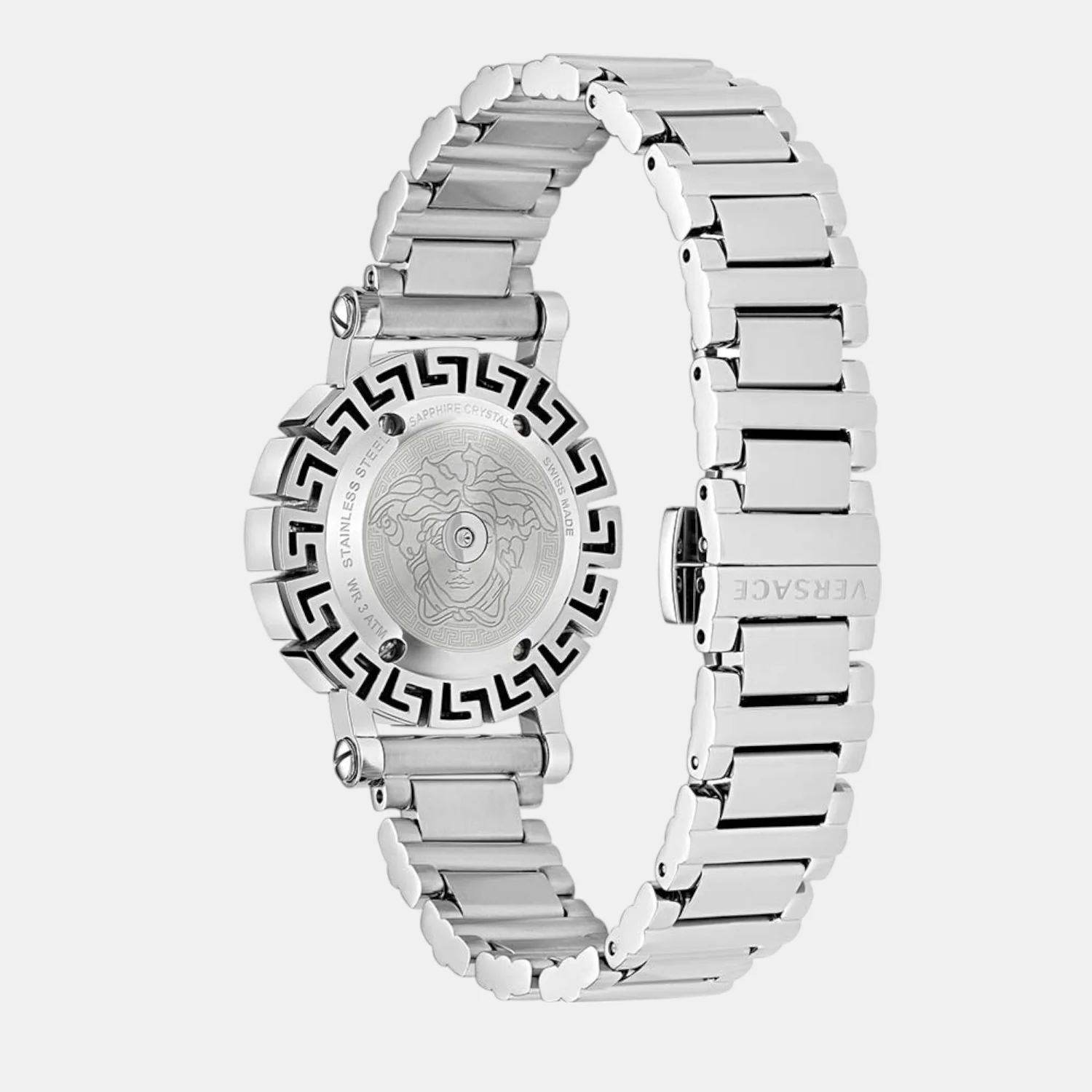 Greca Glam Women Quartz Silver Dial Analog Stainless Steel Watch VE2Q00322 - Image 3