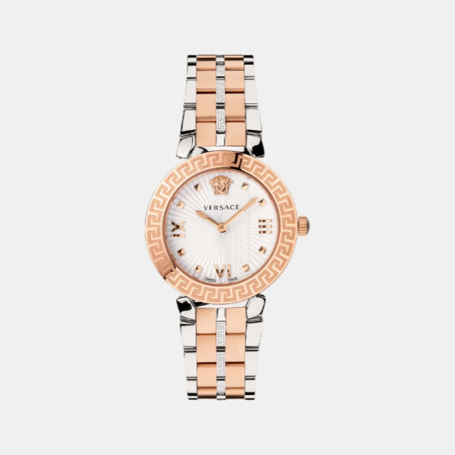 Greca Women Quartz Silver Dial Analog Stainless Steel Watch VEZ600723