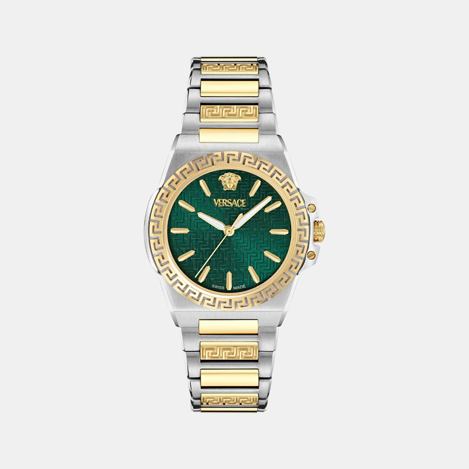 Greca Reaction Women Quartz Green Dial Analog Stainless Steel Watch VE0D00425