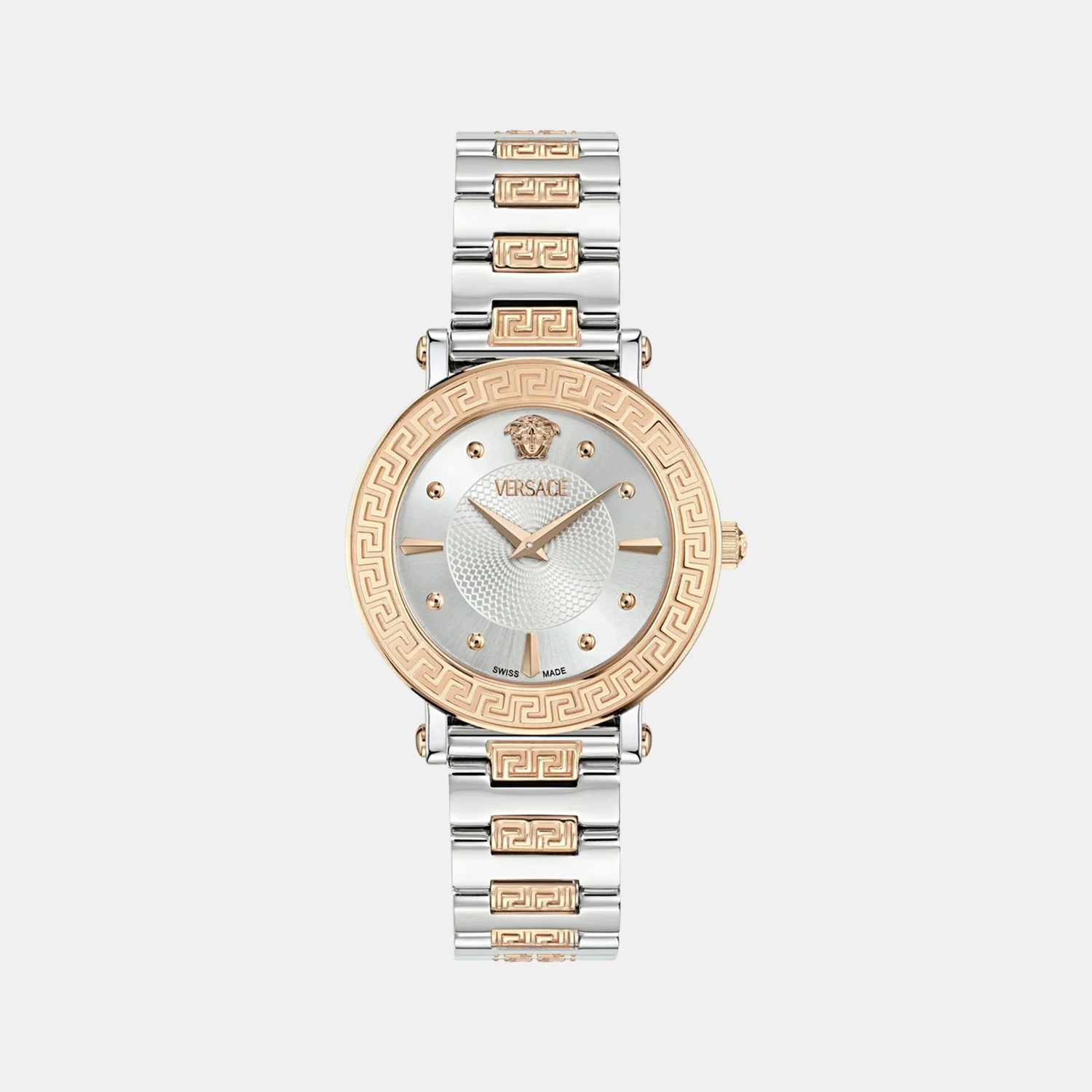 Greca Sphere Women Quartz Silver Dial Analog Stainless Steel Watch VE9C00624