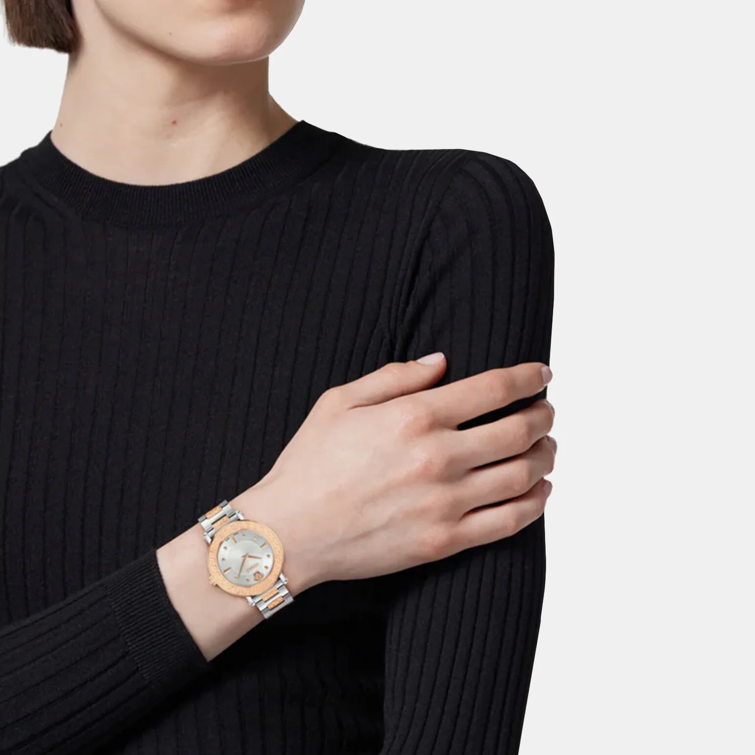 Greca Sphere Women Quartz Silver Dial Analog Stainless Steel Watch VE9C00624 - Image 6
