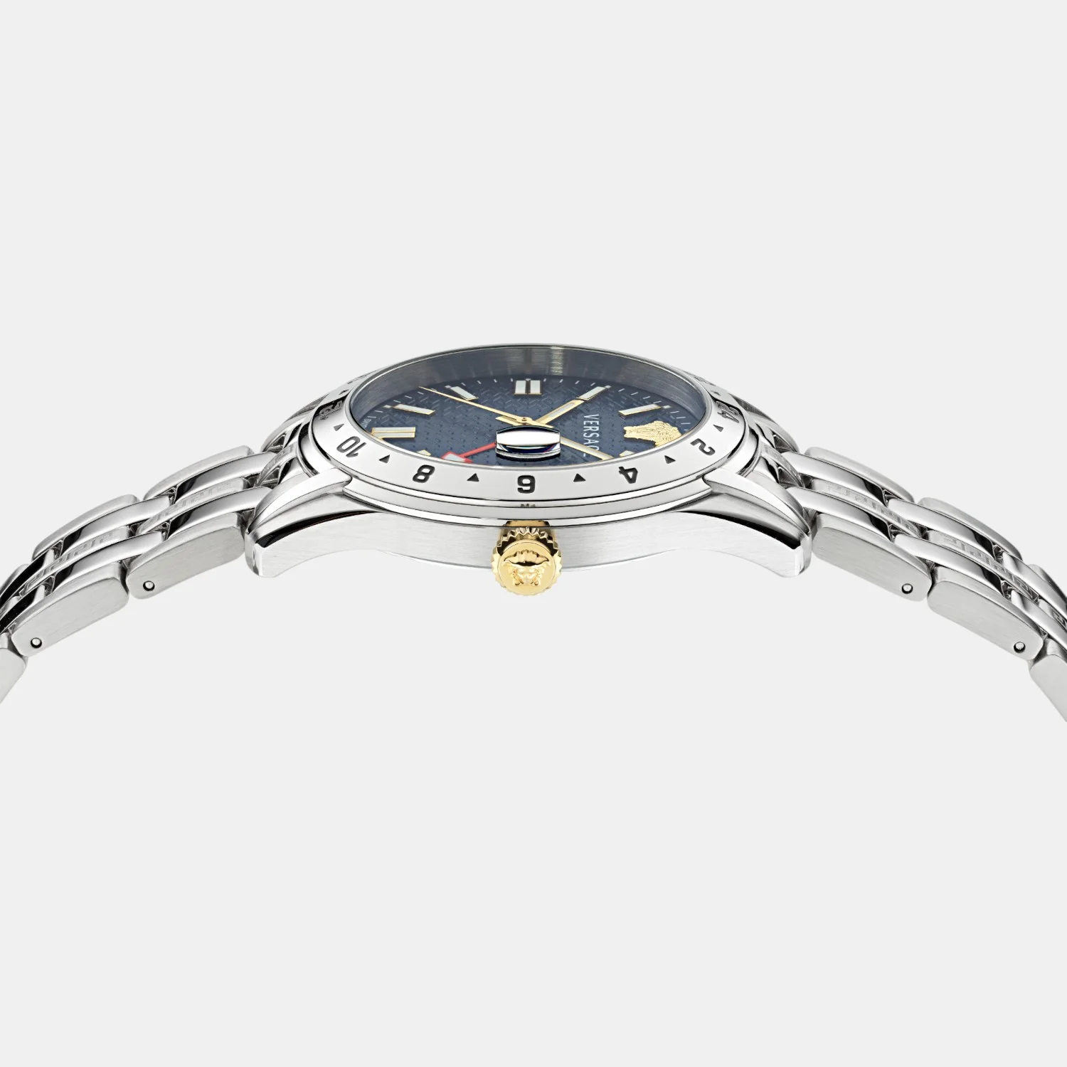 Greca Time Men Quartz Blue Dial Analog Stainless Steel Watch VE7C00523 - Image 2