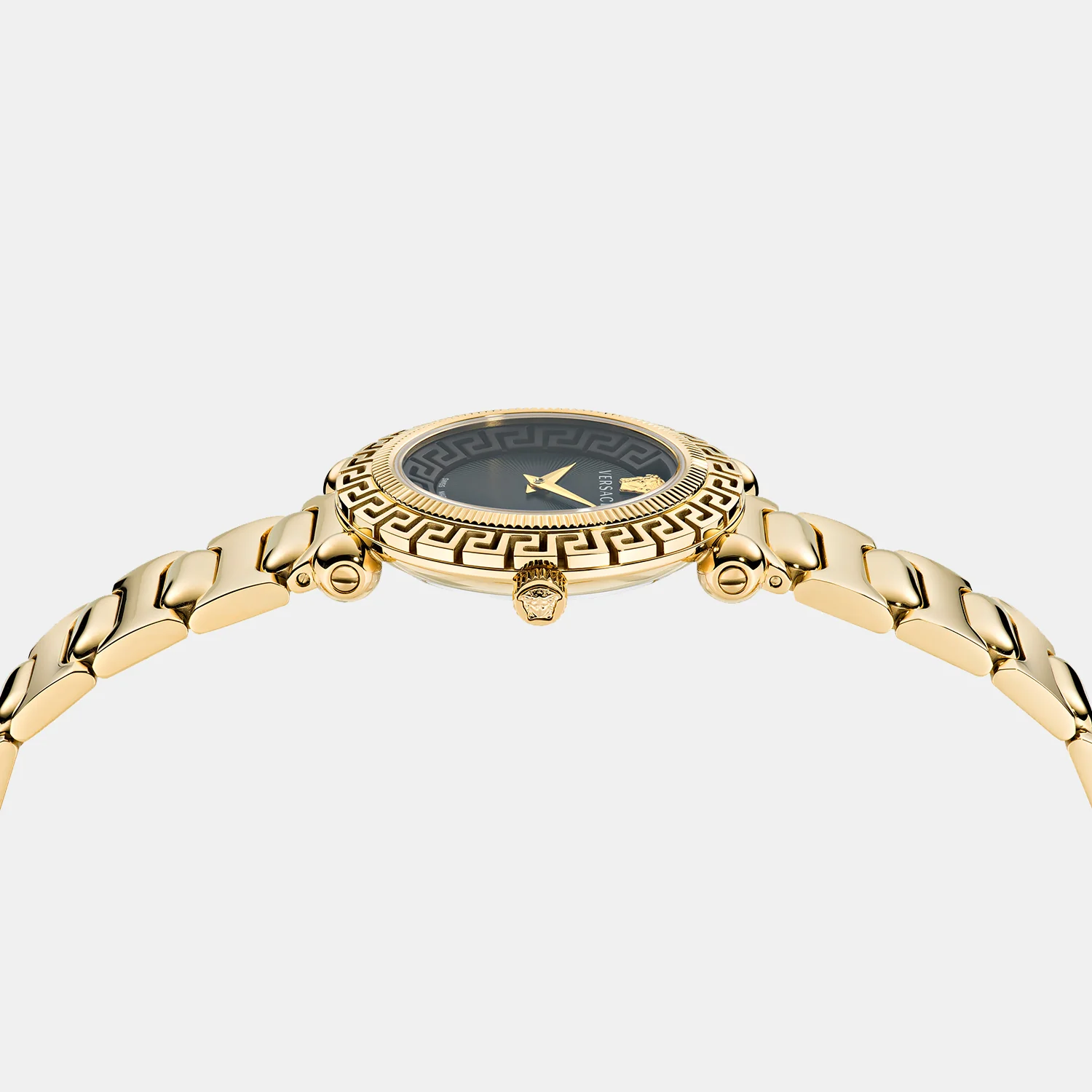 Greca Women Quartz Black Dial Analog Stainless Steel Watch VE6I00523 - Image 3