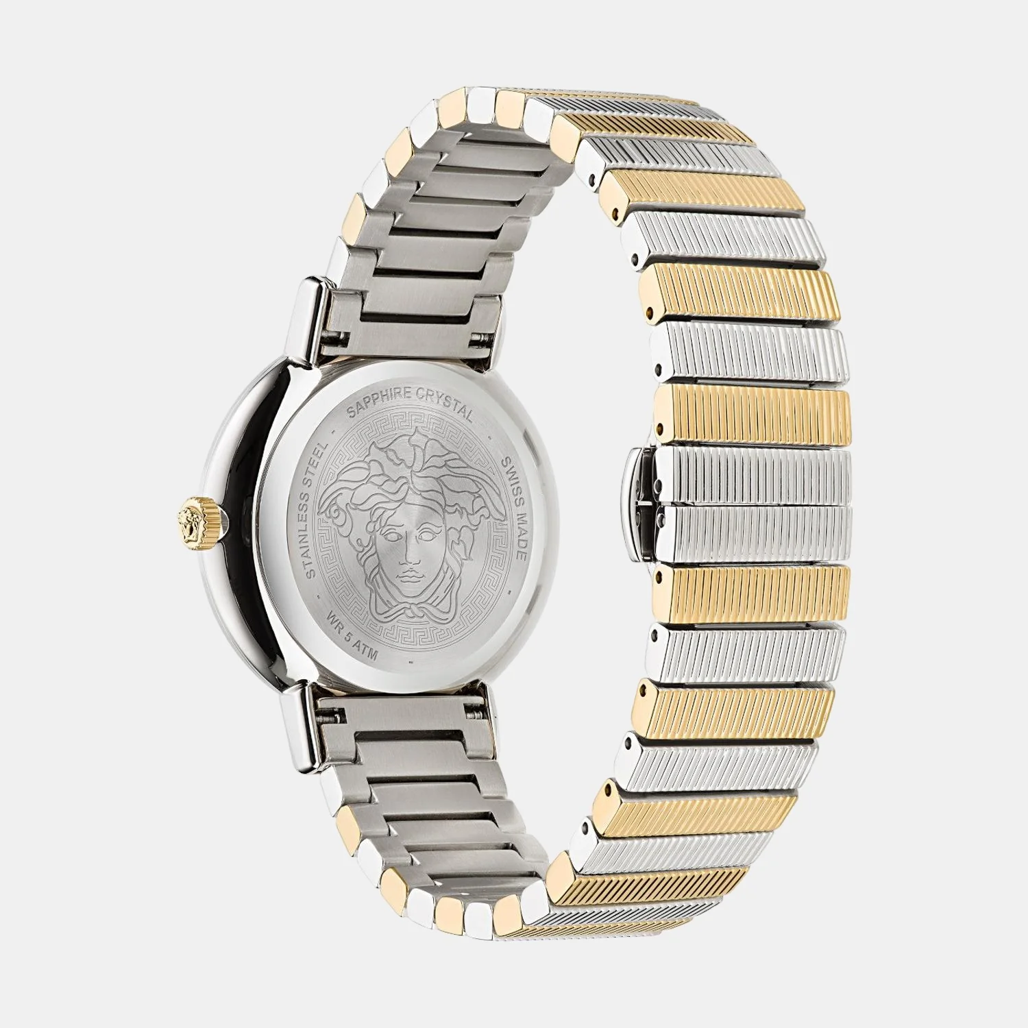 Greca Women Quartz Gold Dial Analog Stainless Steel Watch VE3D00422 - Image 3