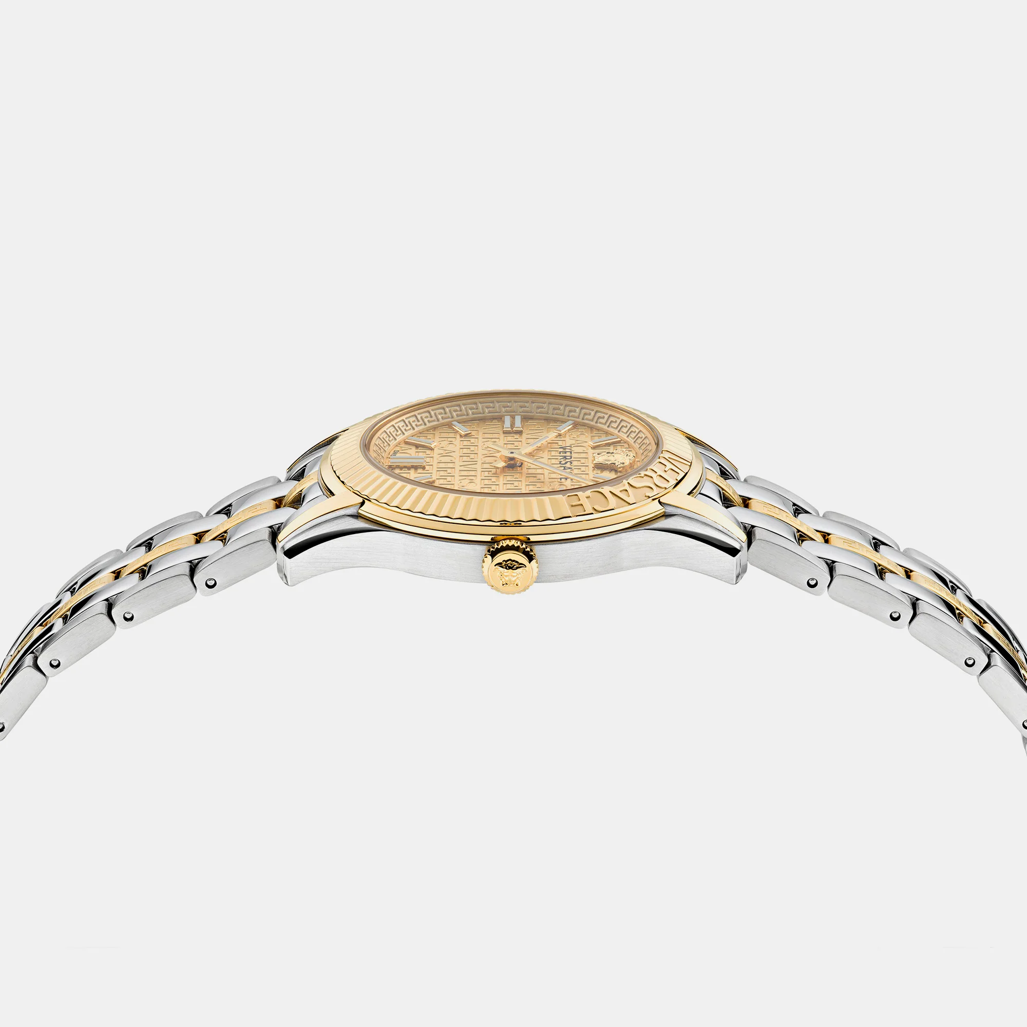 Greca Women Quartz Gold Dial Analog Stainless Steel Watch VE6C00523 - Image 3