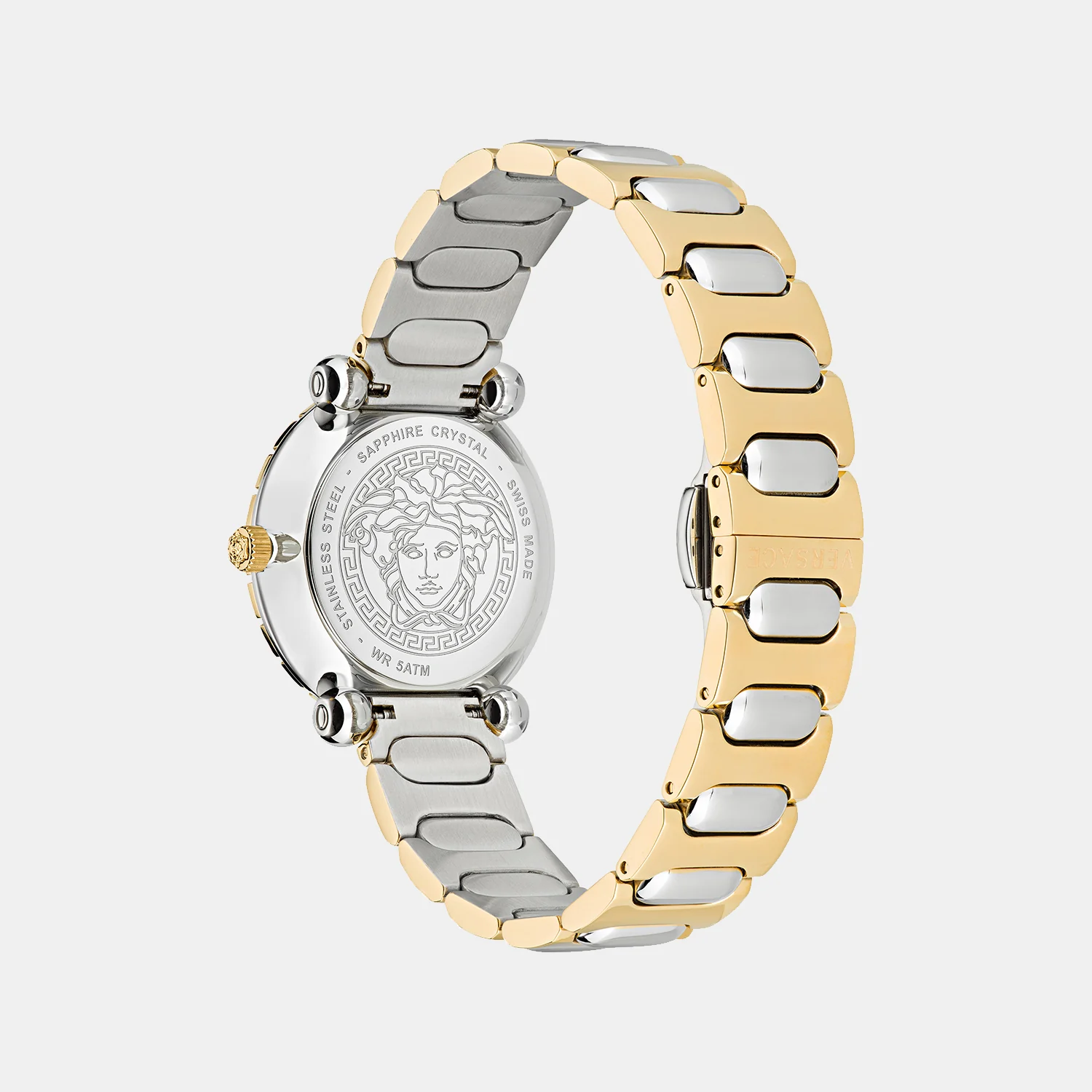 Greca Women Quartz Gold Dial Analog Stainless Steel Watch VE6I00423 - Image 2