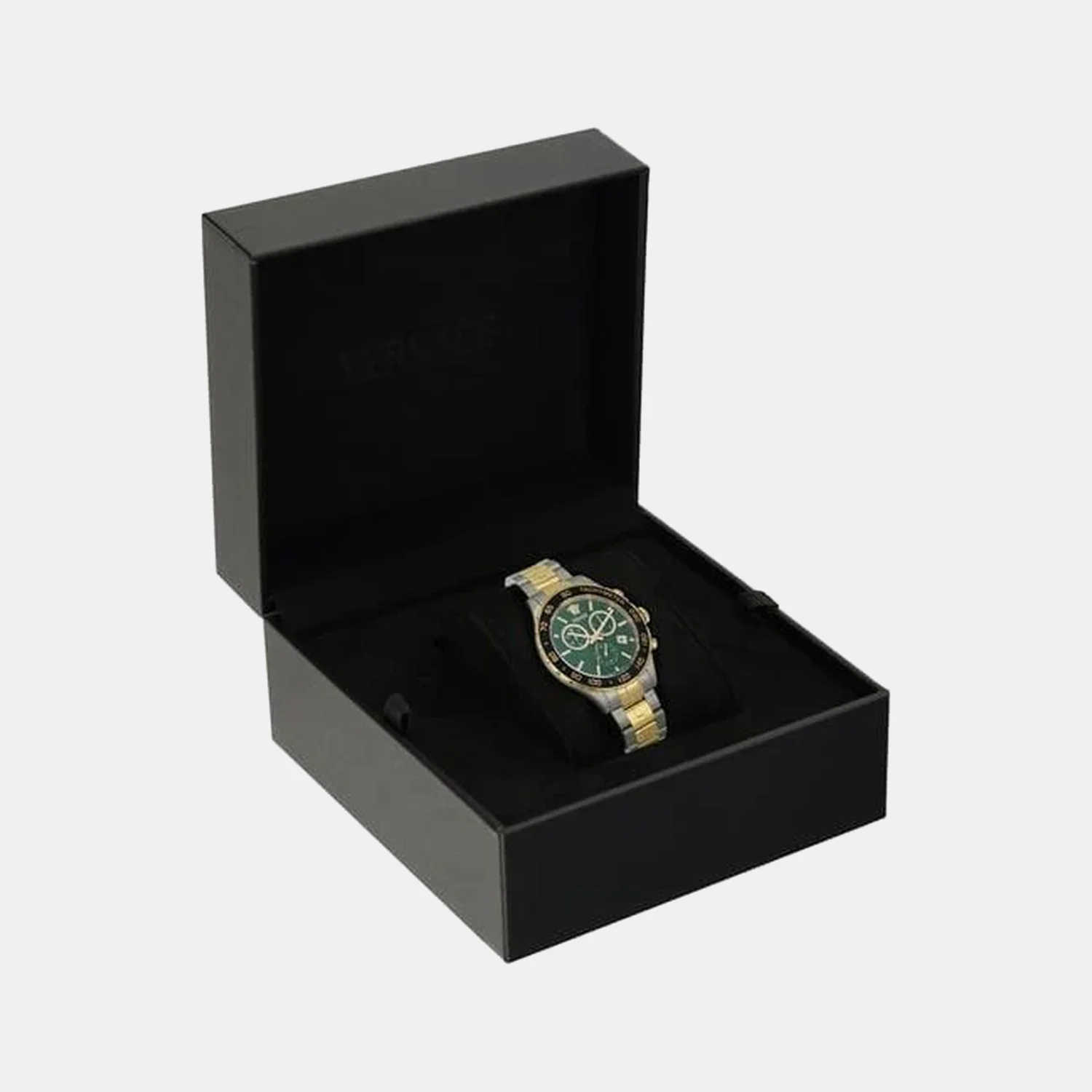 Hellen Men Quartz Green Dial Chronograph Stainless Steel Watch VEPCA0524 - Image 7