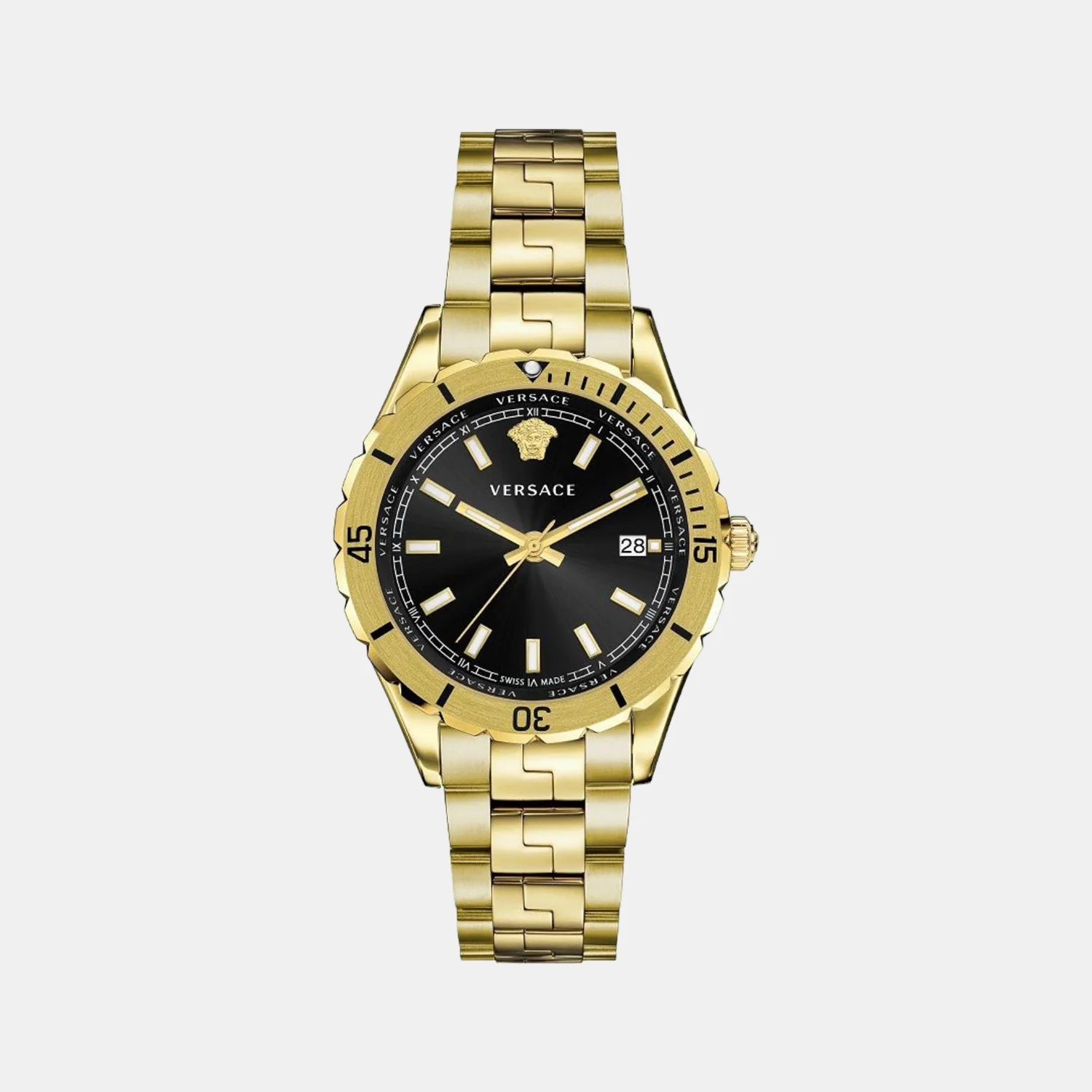 Hellenyium Men Quartz Black Dial Analog Stainless Steel Watch VE3A00820